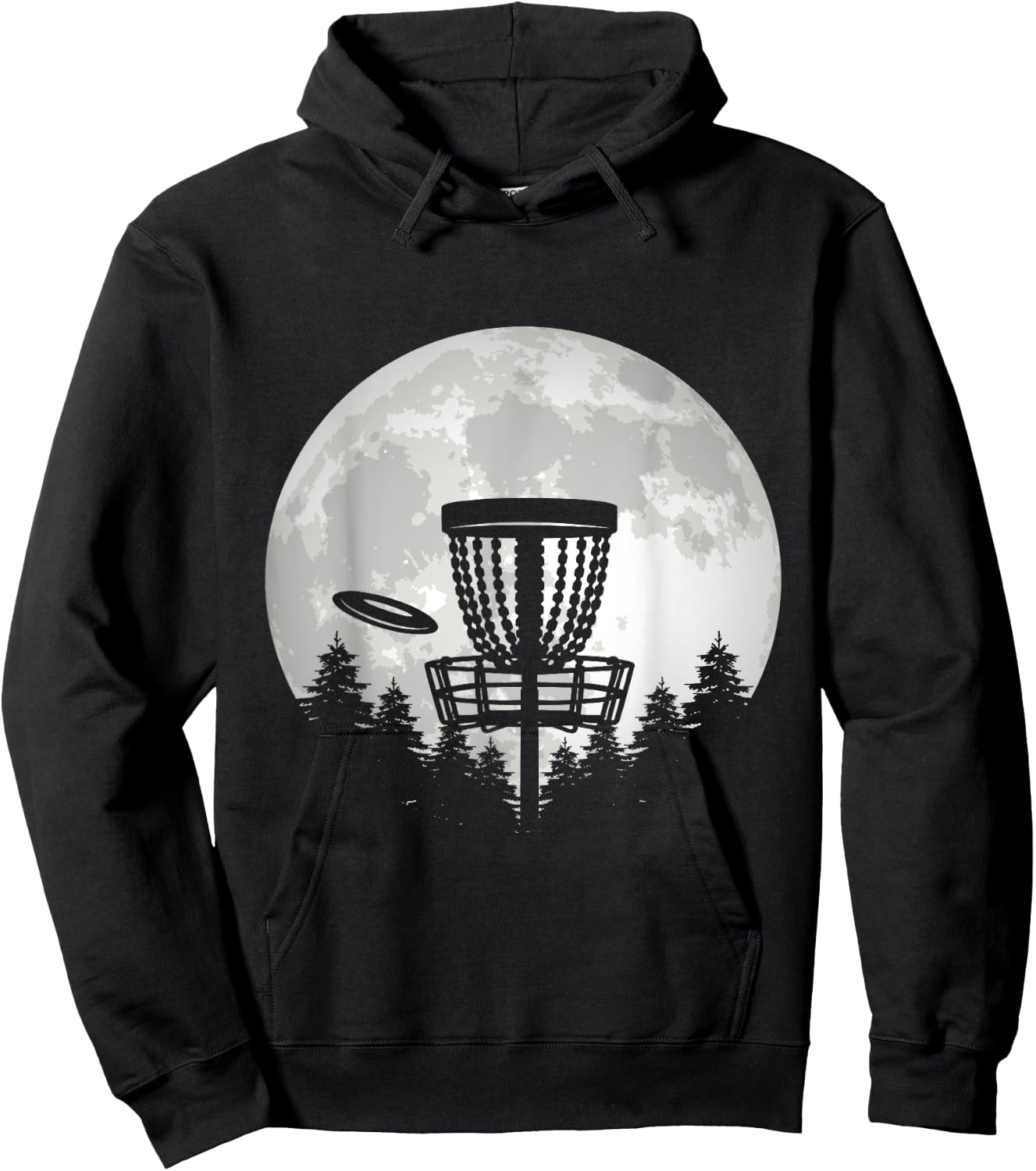 Disc Sport Moon Frolf Flying Disc Golf Player Disc Golf Hoodie - Hoodie | Black