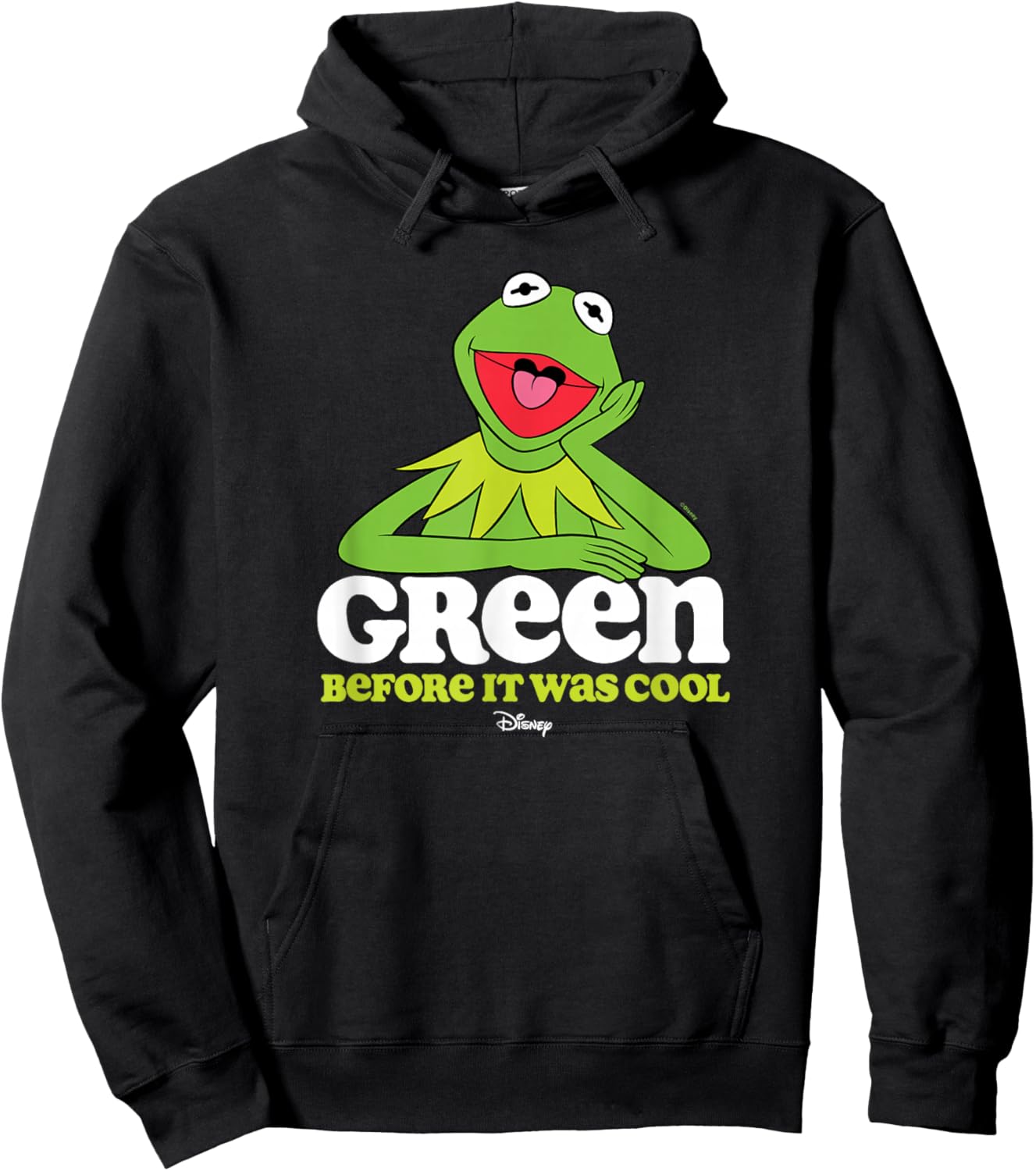 The Muppets - Kermit Green Before It Was Cool Hoodie - Hoodie | Black