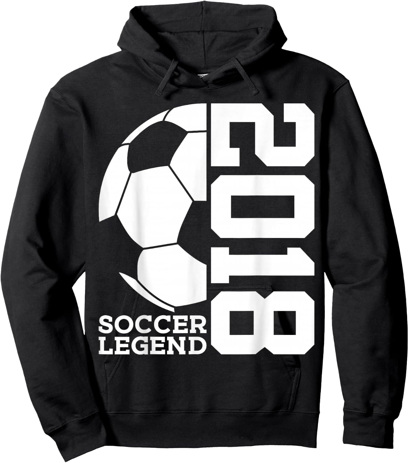 8th Birthday Soccer Legend 2018 Hoodie - Hoodie | Black