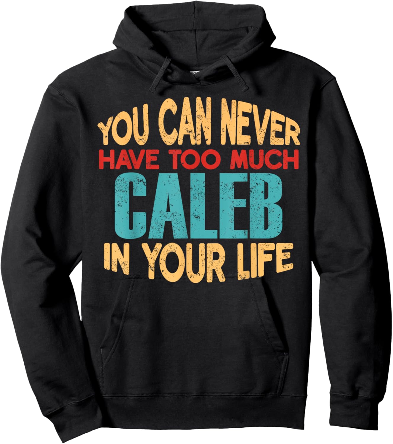 Funny Caleb Personalized First Name Joke Item Hoodie - Hoodie | Black
