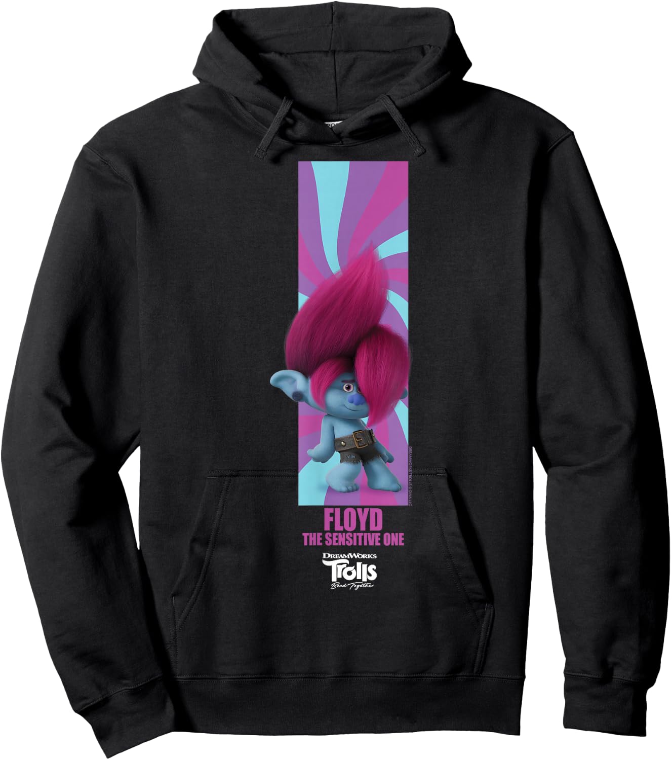 DreamWorks Trolls Band Together BroZone Floyd Hoodie - Hoodie | Black