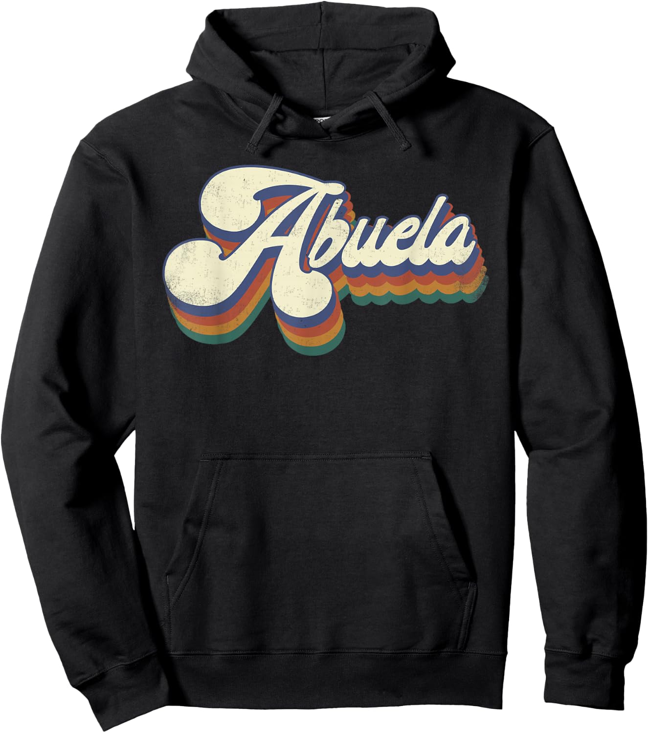 Abuela Gifts For Grandma Retro Vintage Mother's Day Abuela Hoodie - Hoodie | Black