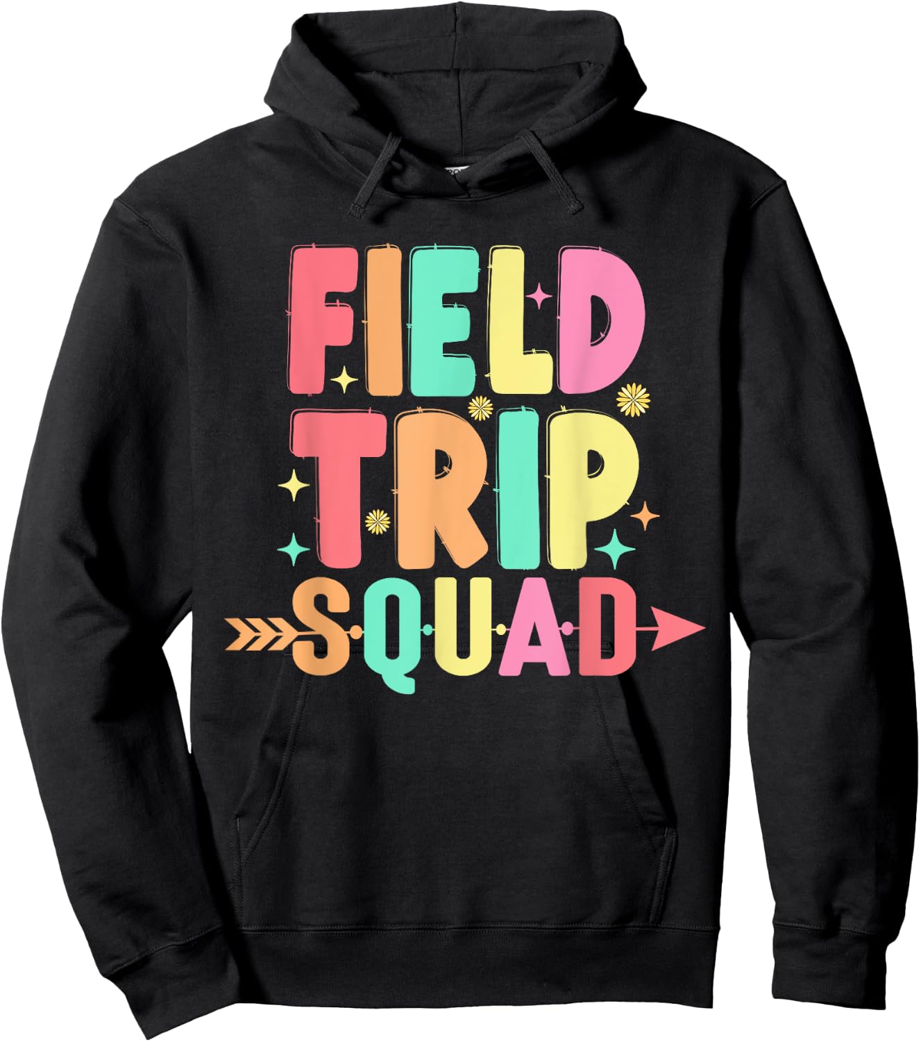 Matching Field Trip Squad Teacher And Students Hoodie - Hoodie | Black