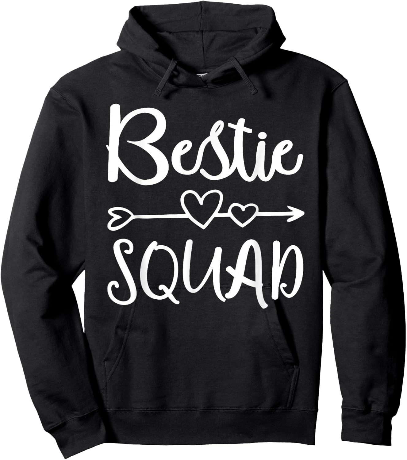 Bestie Squad Shirt Best Friend Forever for Love Women Girls Hoodie - Hoodie | Black