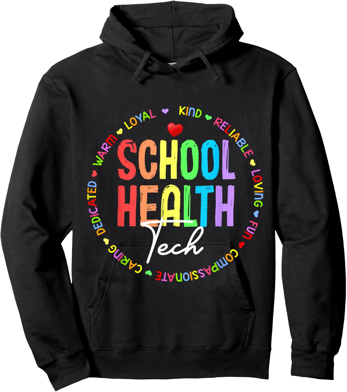 School Health TECH Squad Back To School & Appreciation Week Hoodie - Hoodie | Black