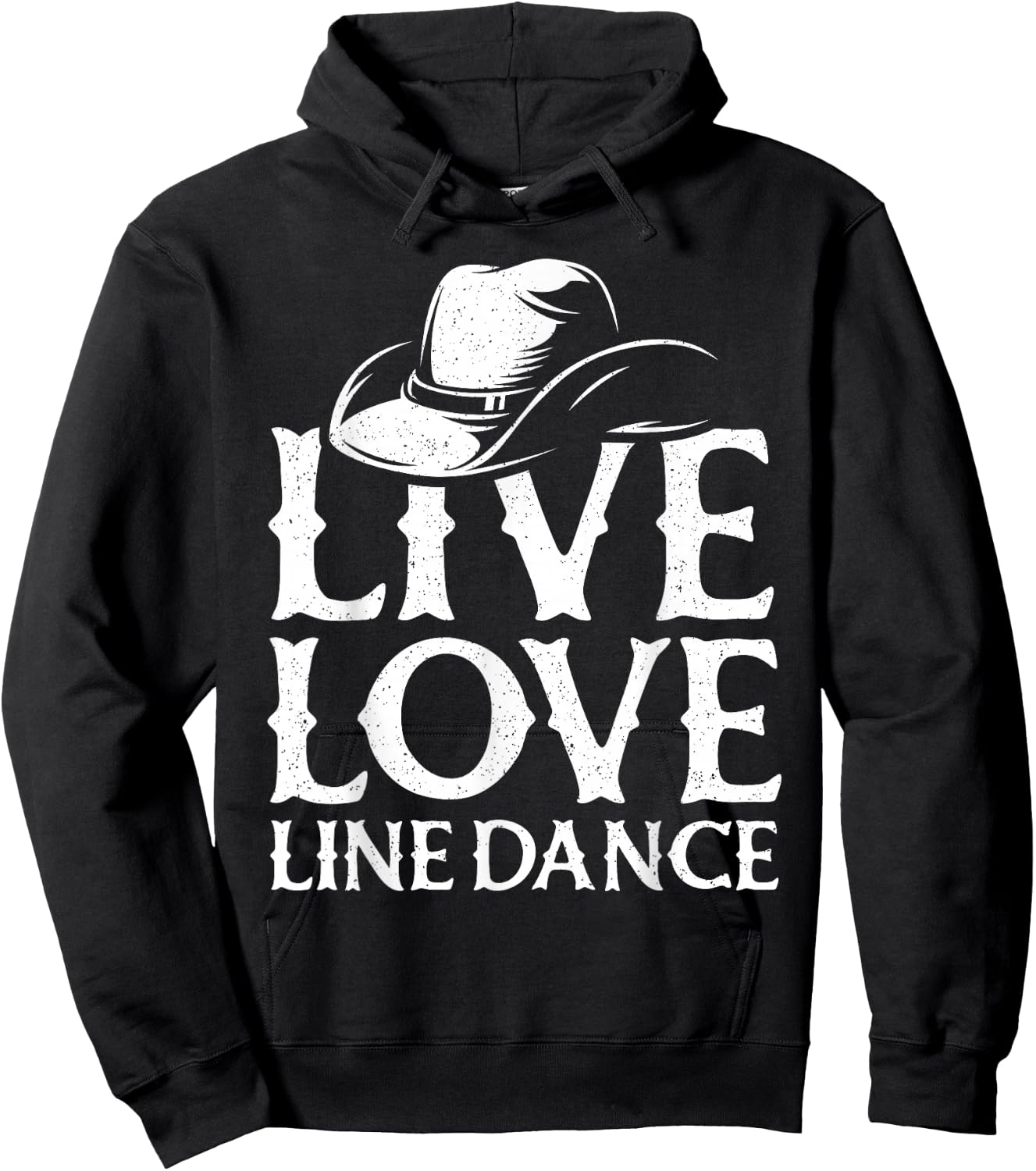 Line Dancing Art Men Western Line Dance Dancer Hoodie - Hoodie | Black