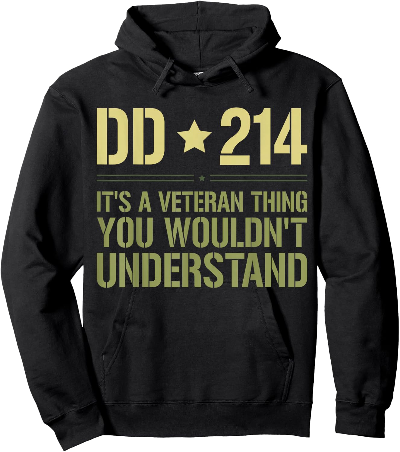 DD-214: It's A Veteran Thing Funny Military Soldier Veteran Hoodie - Hoodie | Black