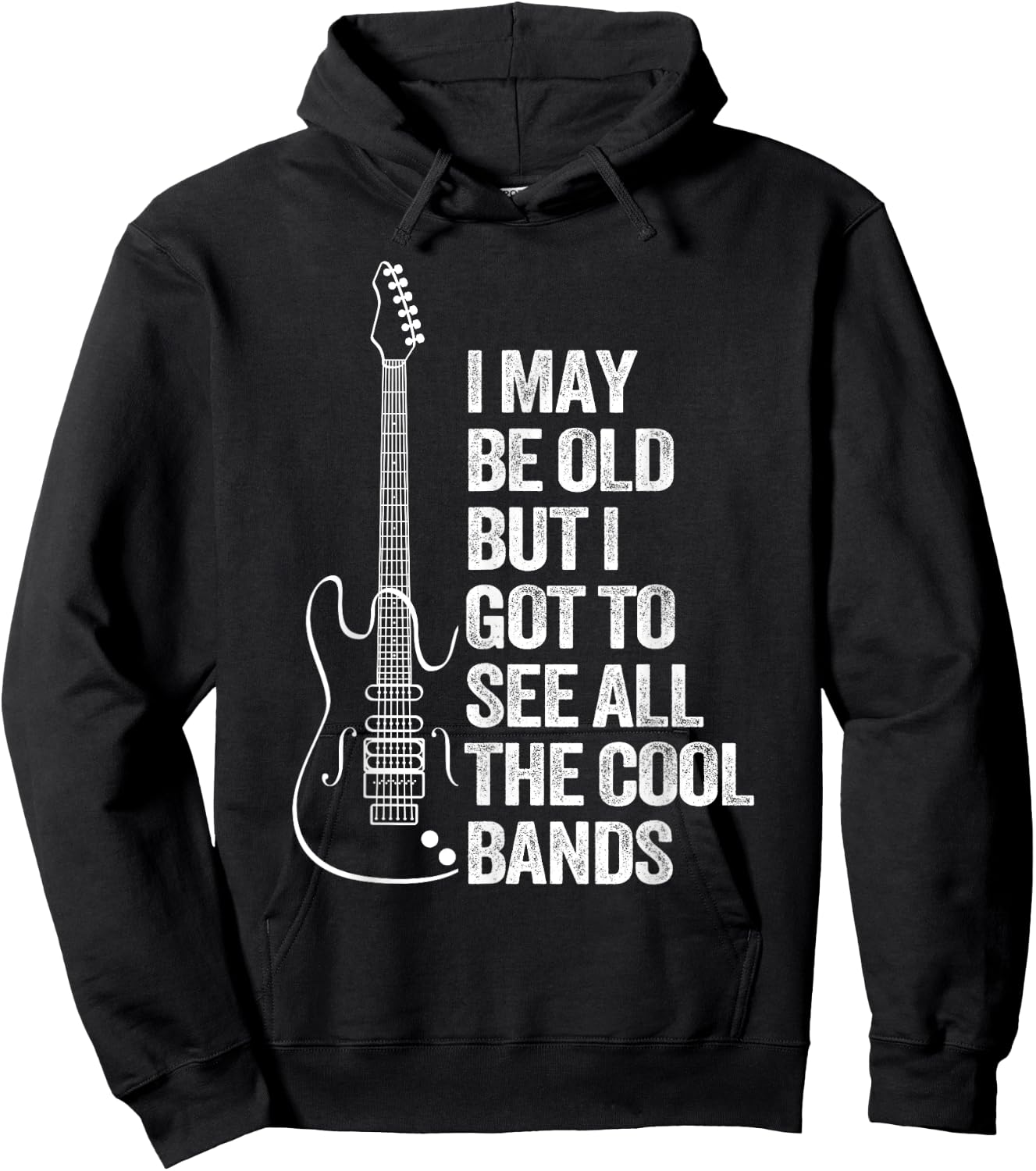 I'm Old But Saw All The Best Cool Bands Hoodie - Hoodie | Black