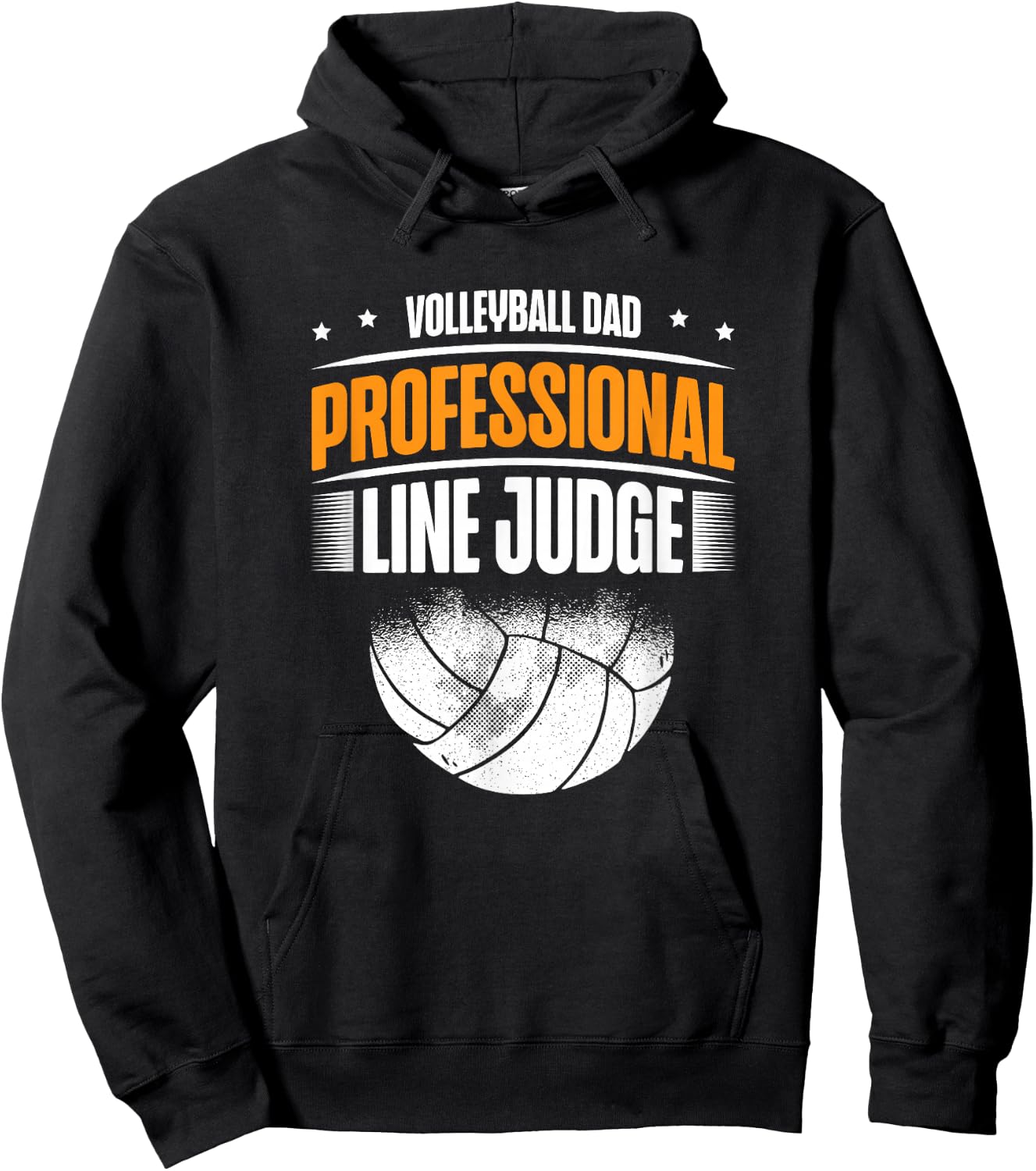 ap lucky designs for people Volleyball Dad Professional Line Judge Funny Volleyball Dad Hoodie - Hoodie | Black