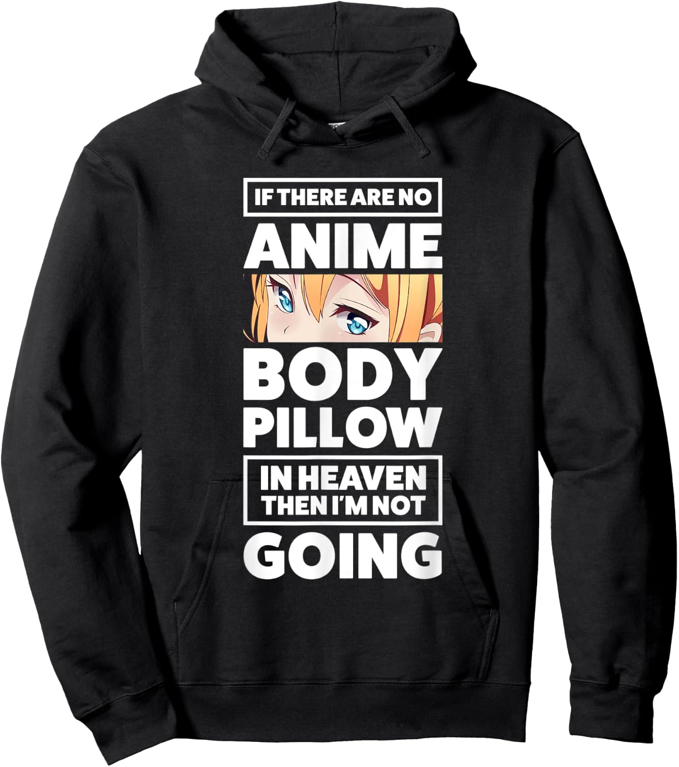 Anime Body Pillow Anime Hoodie - Hoodie | Black