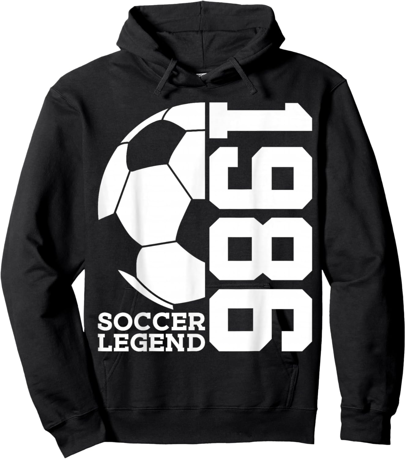 Soccer 40th Birthday Soccer Legend 1986 Hoodie - Hoodie | Black
