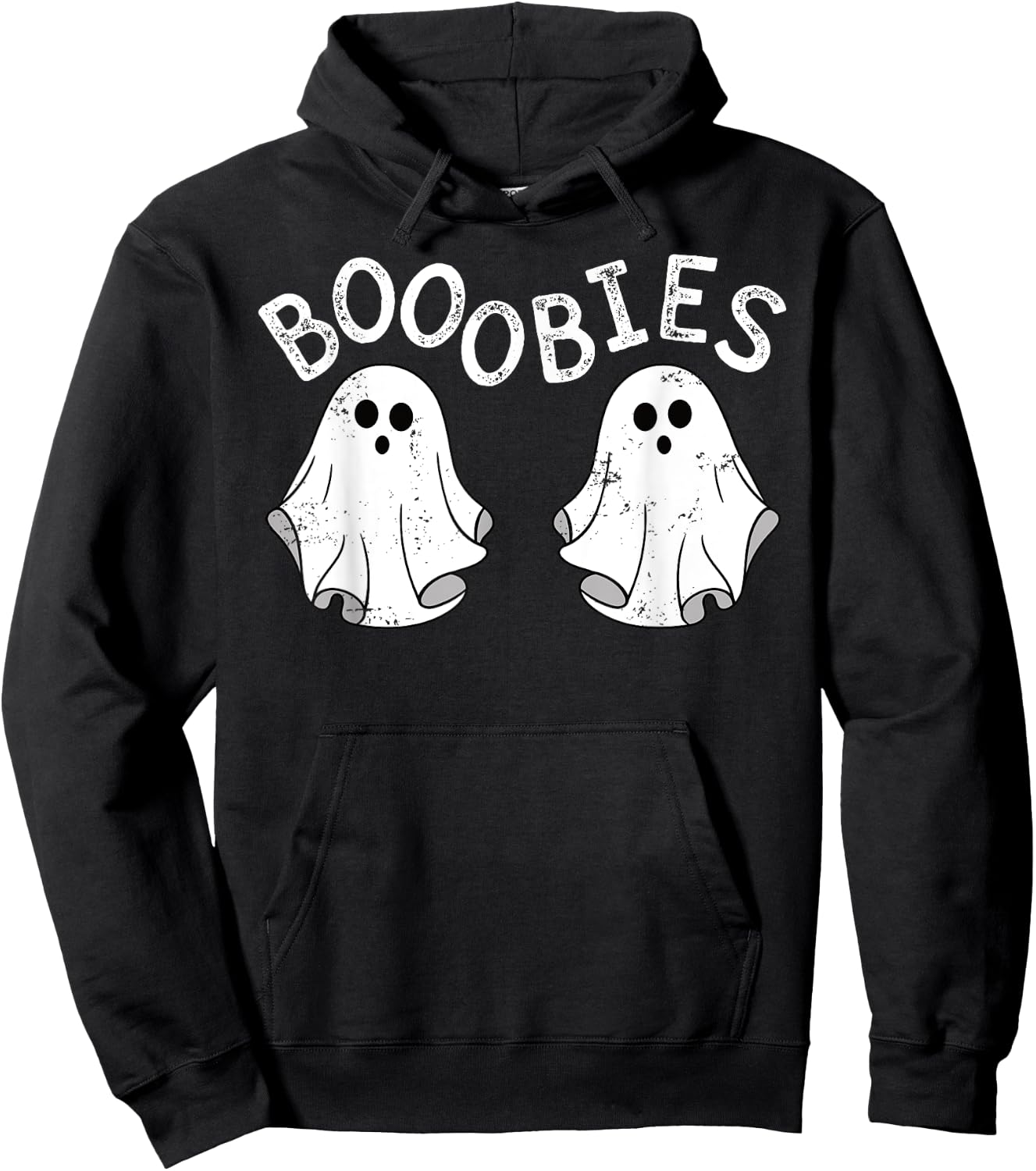 Boob Ghosts Booobie Halloween Bra Breast Funny Costume Hoodie - Hoodie | Black