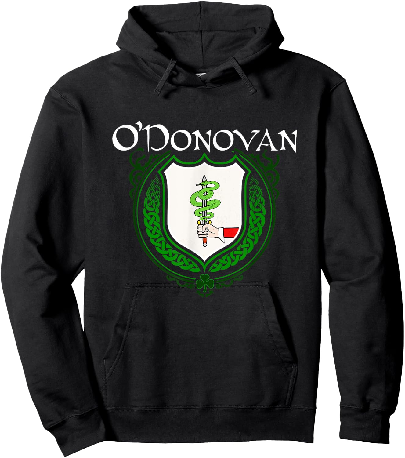 O'Donovan Surname Irish Clan Tartan Badge Ireland Hoodie - Hoodie | Black