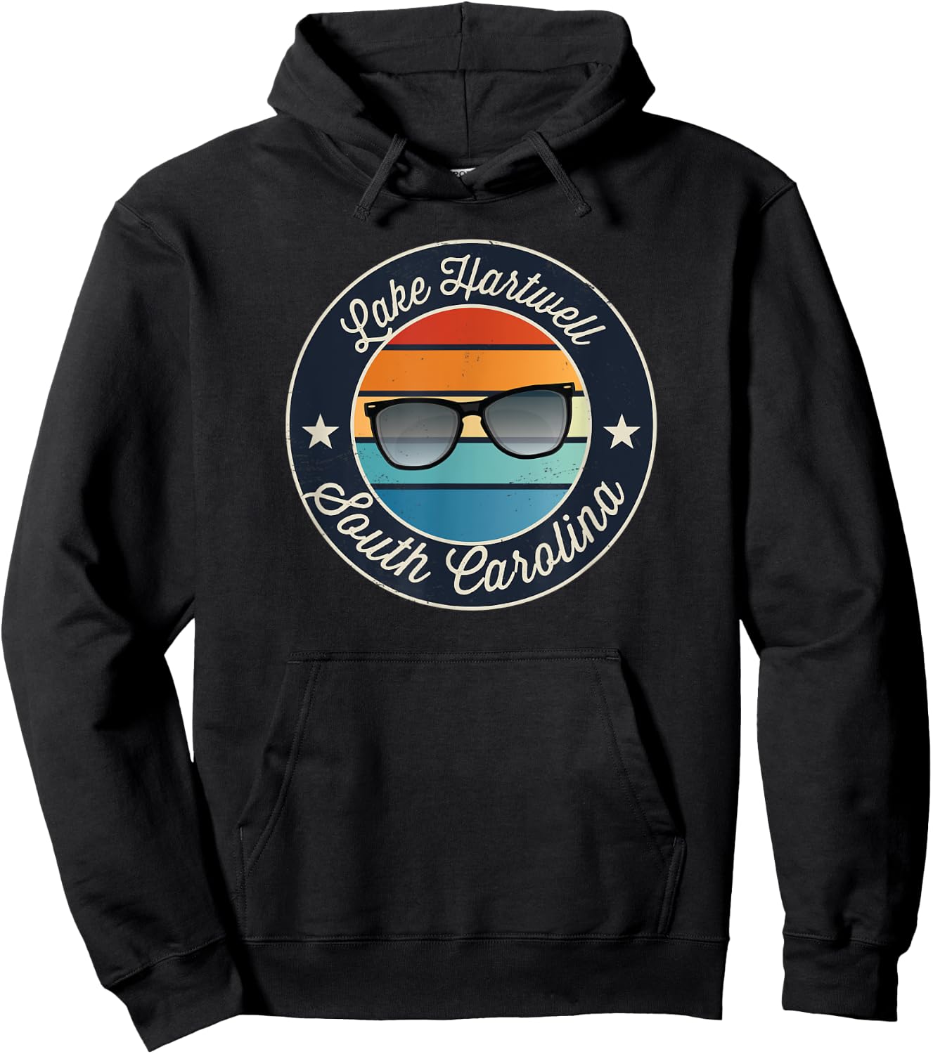 Lake Hartwell - South Carolina Souvenir Hoodie - Hoodie | Black