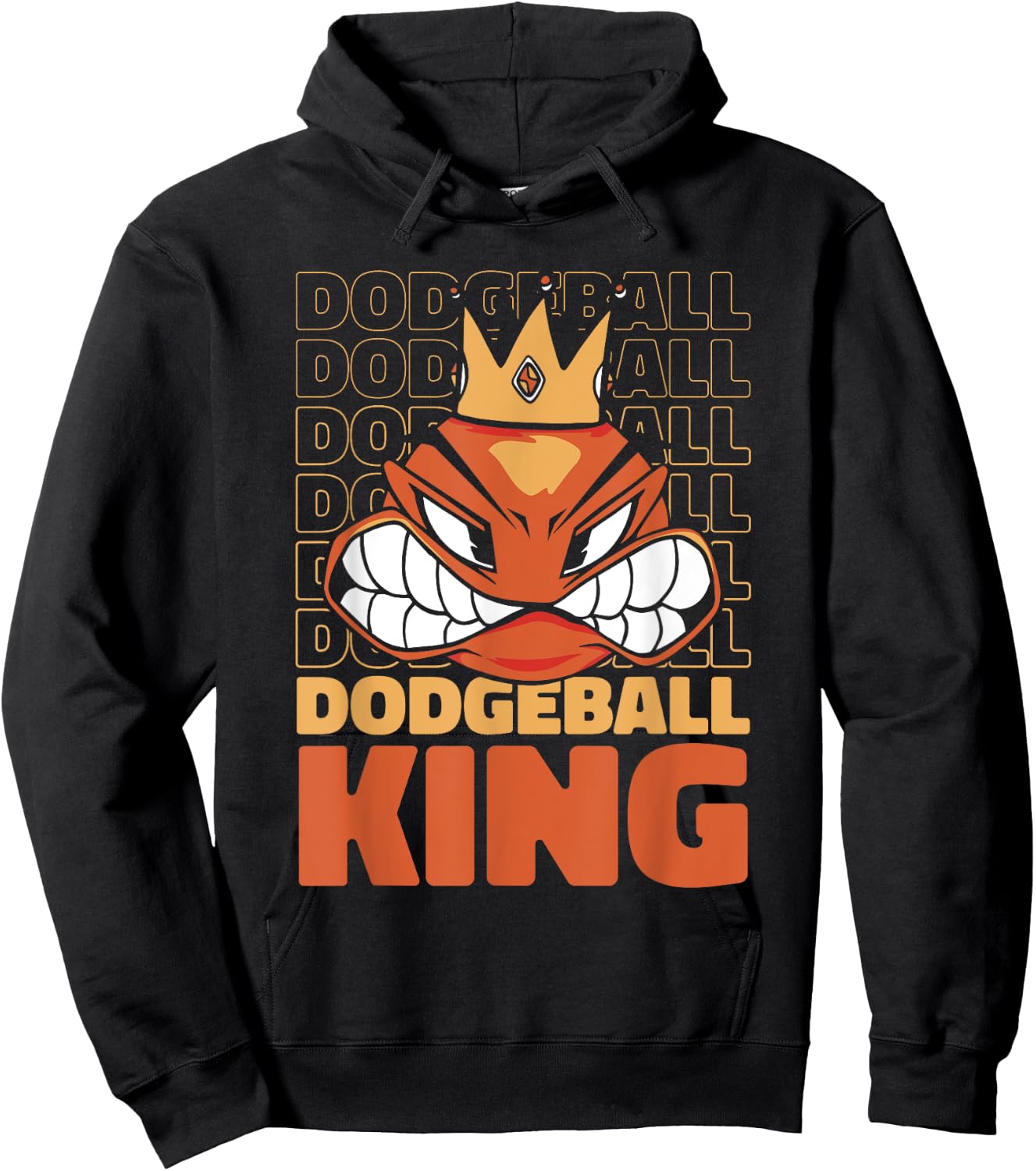 Dodgeball King Game Prisonball Team Player Dodgeball Hoodie - Hoodie | Black