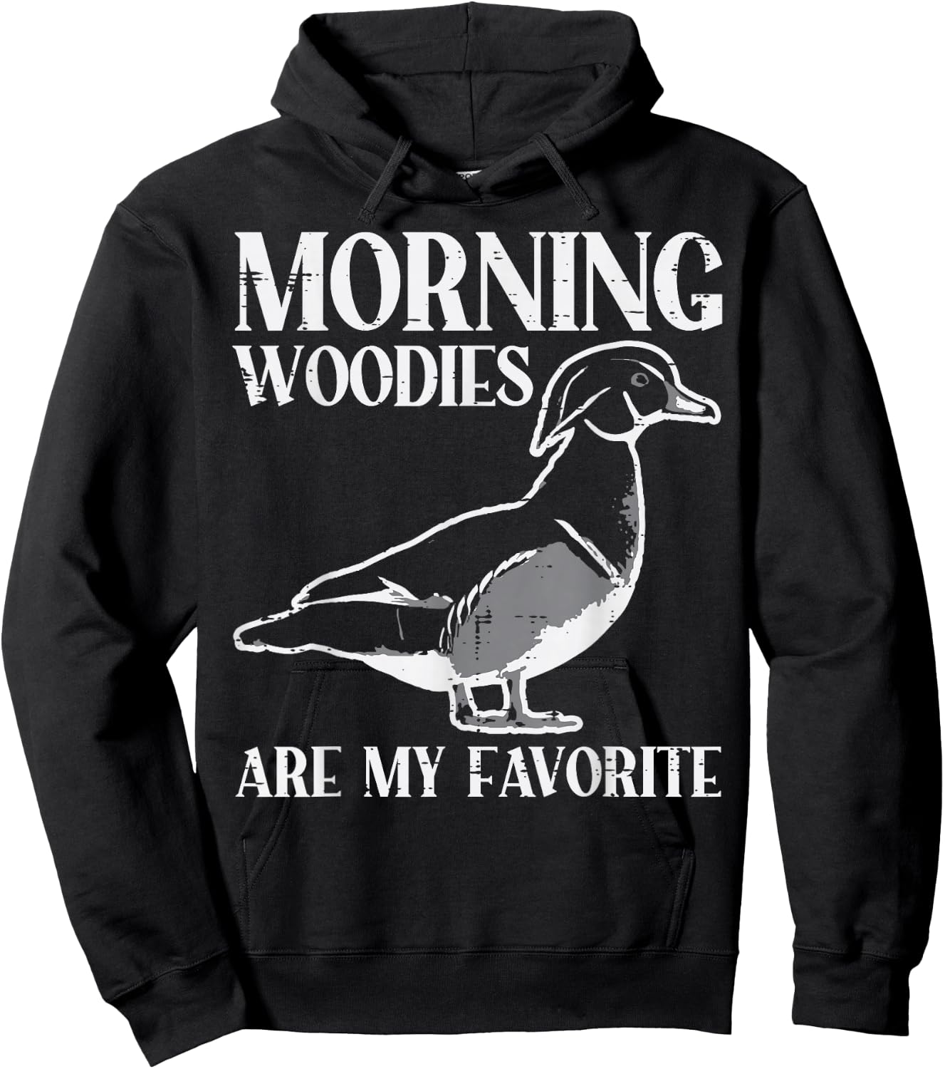 Morning Woody My Favorite Duck Hunting Funny Hunter Men Hoodie - Hoodie | Black