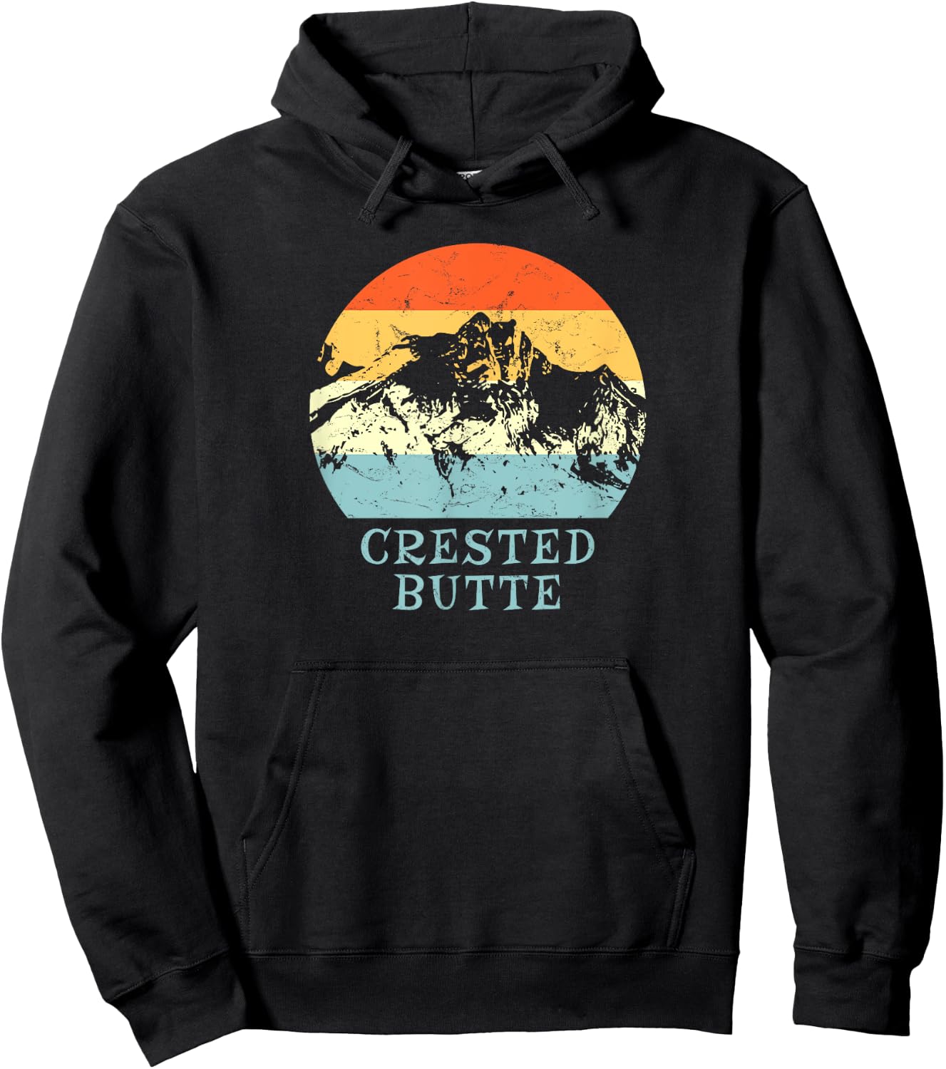 Crested Butte, Colorado Snow Ski & Outdoor Paradise Hoodie - Hoodie | Black