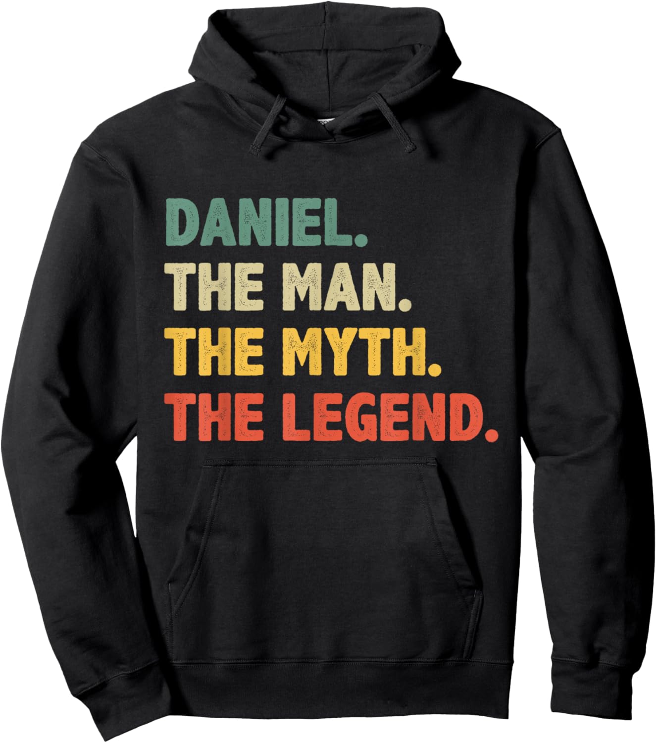 Daniel The Man The Myth The Legend - Vintage Gift Daniel Hoodie - Hoodie | Black