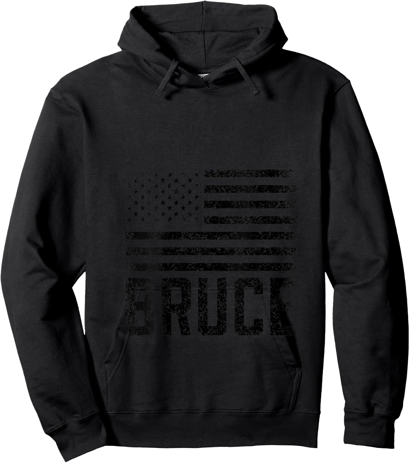 Bruce Birthday Forename Name Personalized USA V-Neck Hoodie - Hoodie | Black