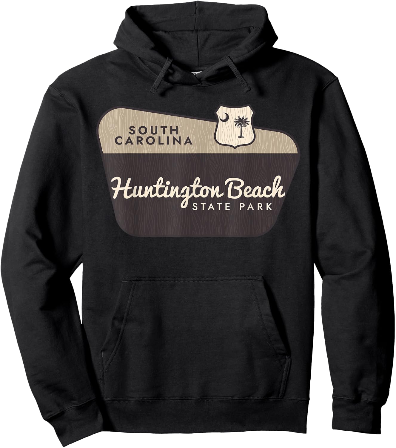 Huntington Beach State Park South Carolina Welcome Souvenir Women Kids Hoodie - Hoodie | Black