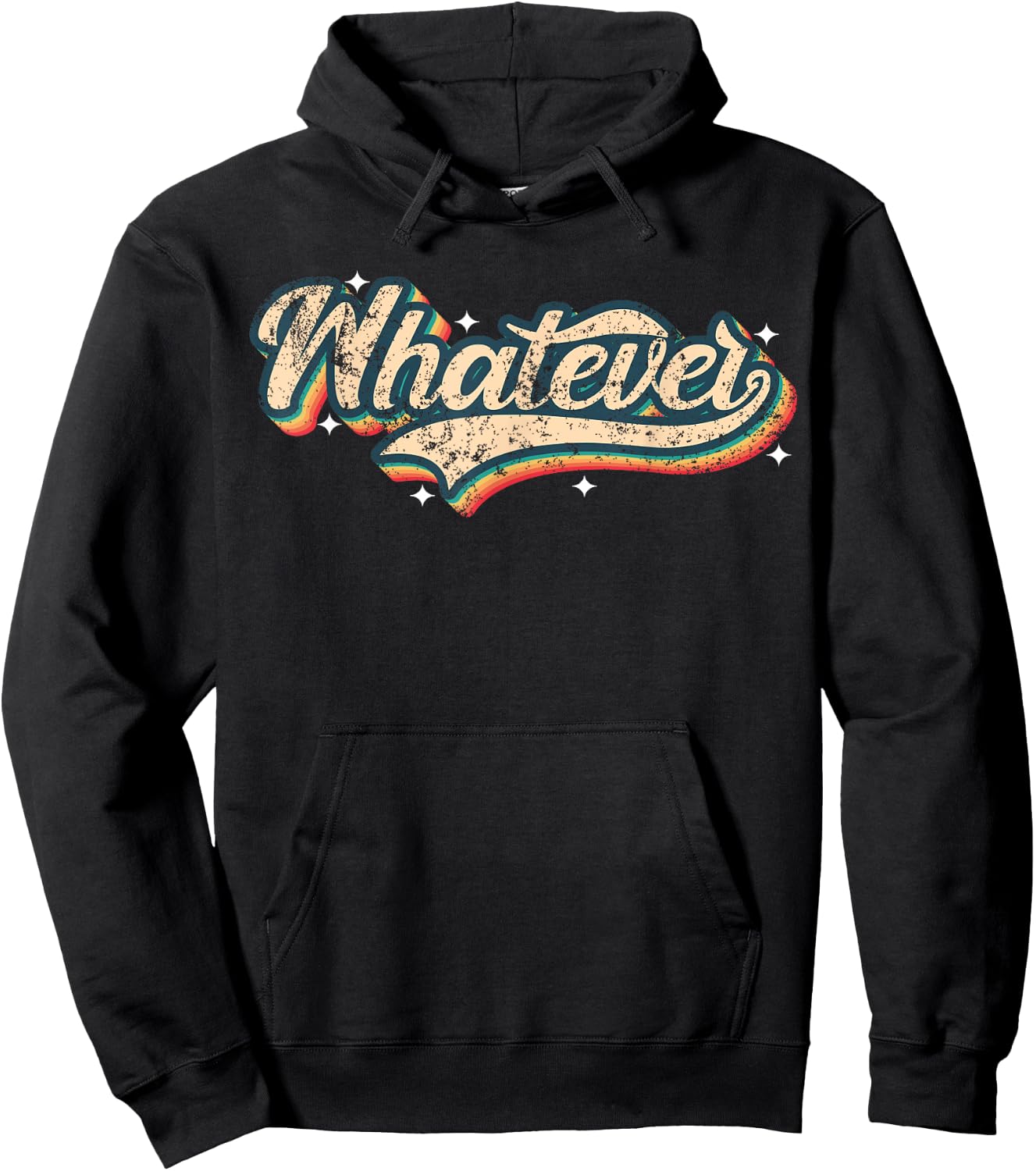 Whatever Shirt Vintage Look Slang 70s Costume Or 80s Costume Hoodie - Hoodie | Black