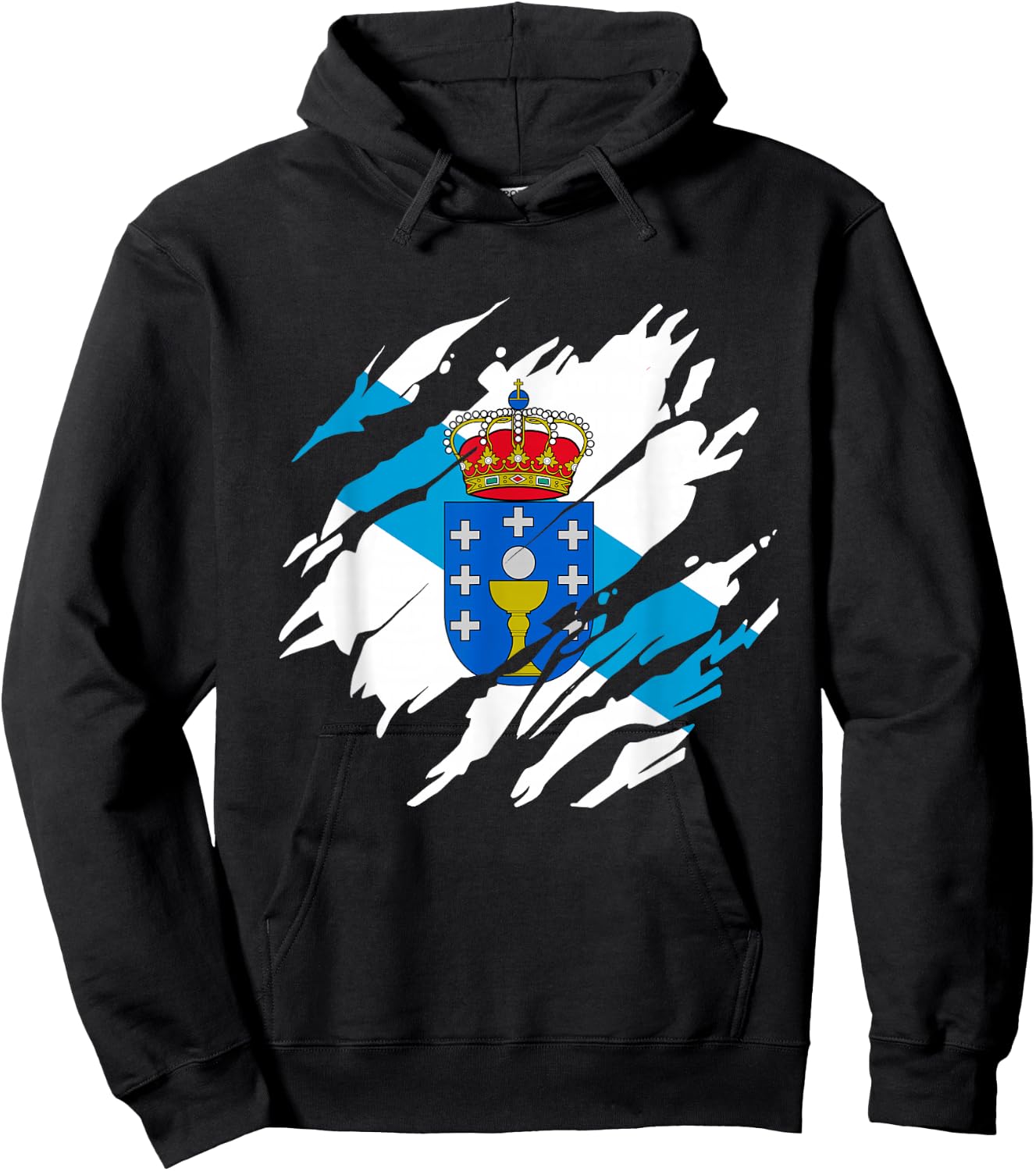Galicia Galicia Flag Hoodie - Hoodie | Black