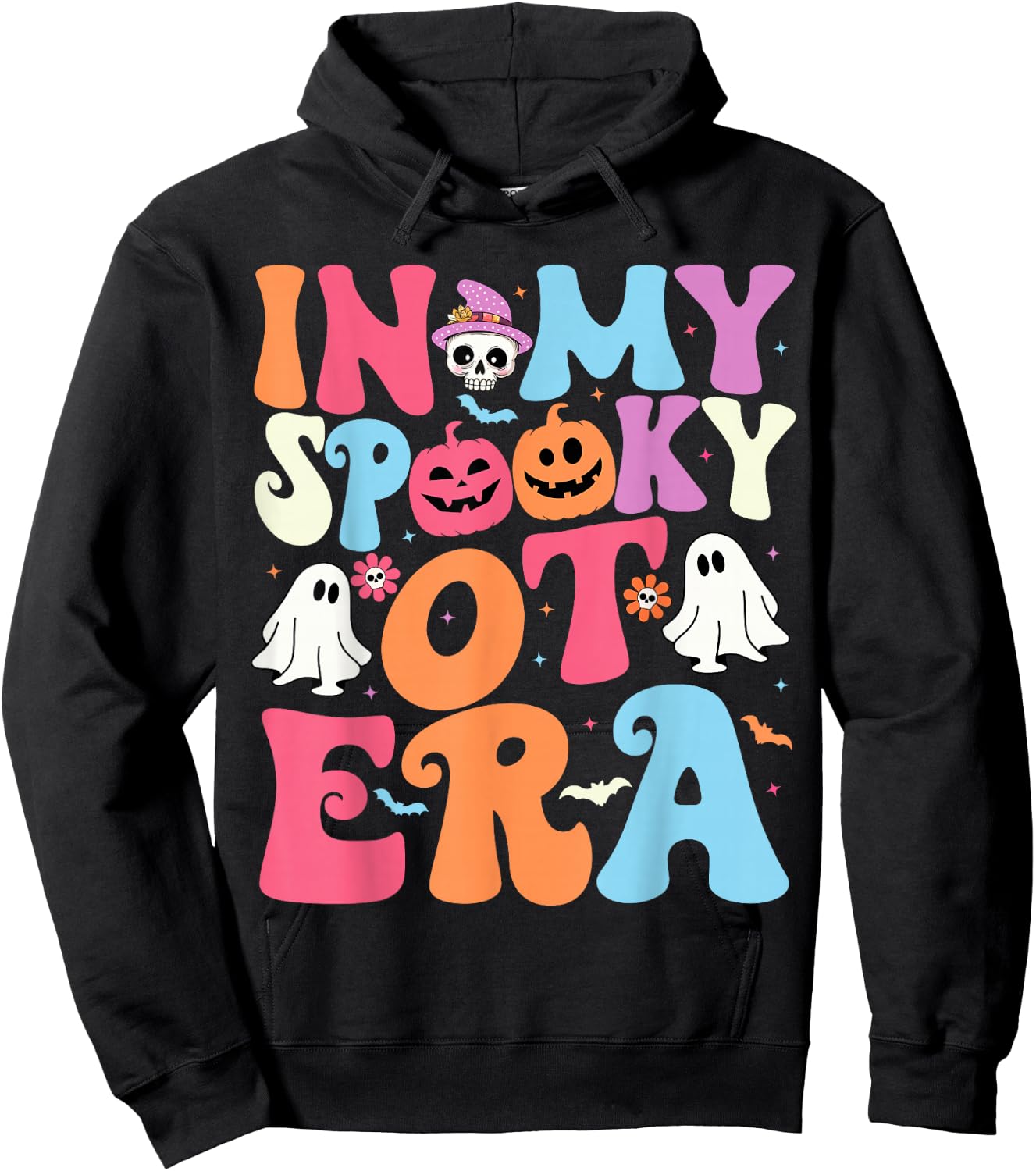 Groovy In My Spooky OT Era Occupational Therapy OT Halloween Hoodie - Hoodie | Black