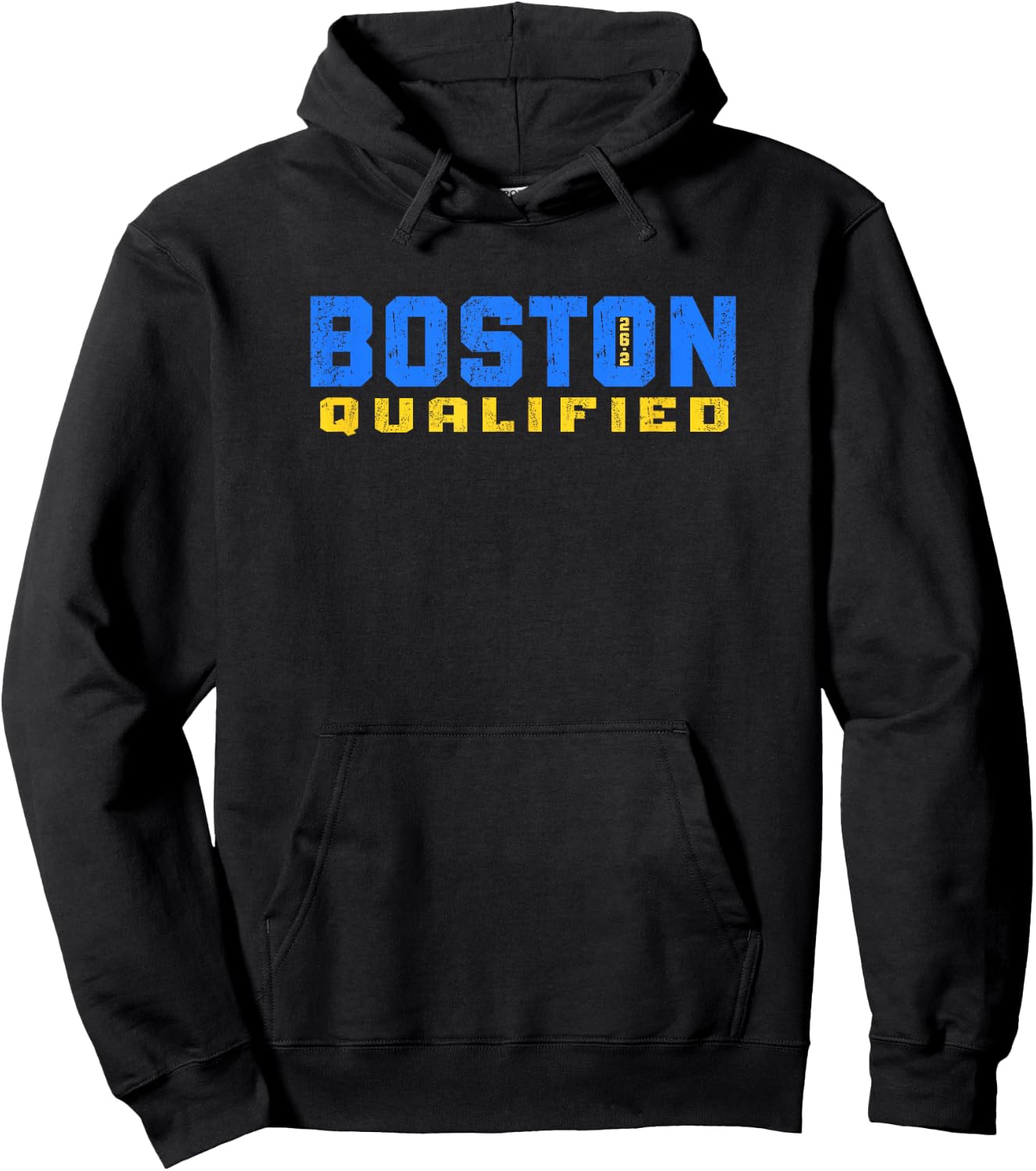Boston 26.2 Qualified Shirt Runner in Training Qualifier Hoodie - Hoodie | Black