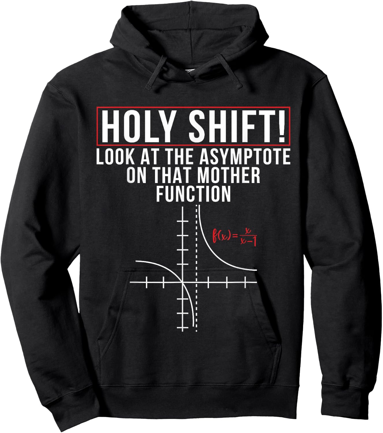 Holy Shift Look At Asymptote On That Mother Function Science Hoodie - Hoodie | Black
