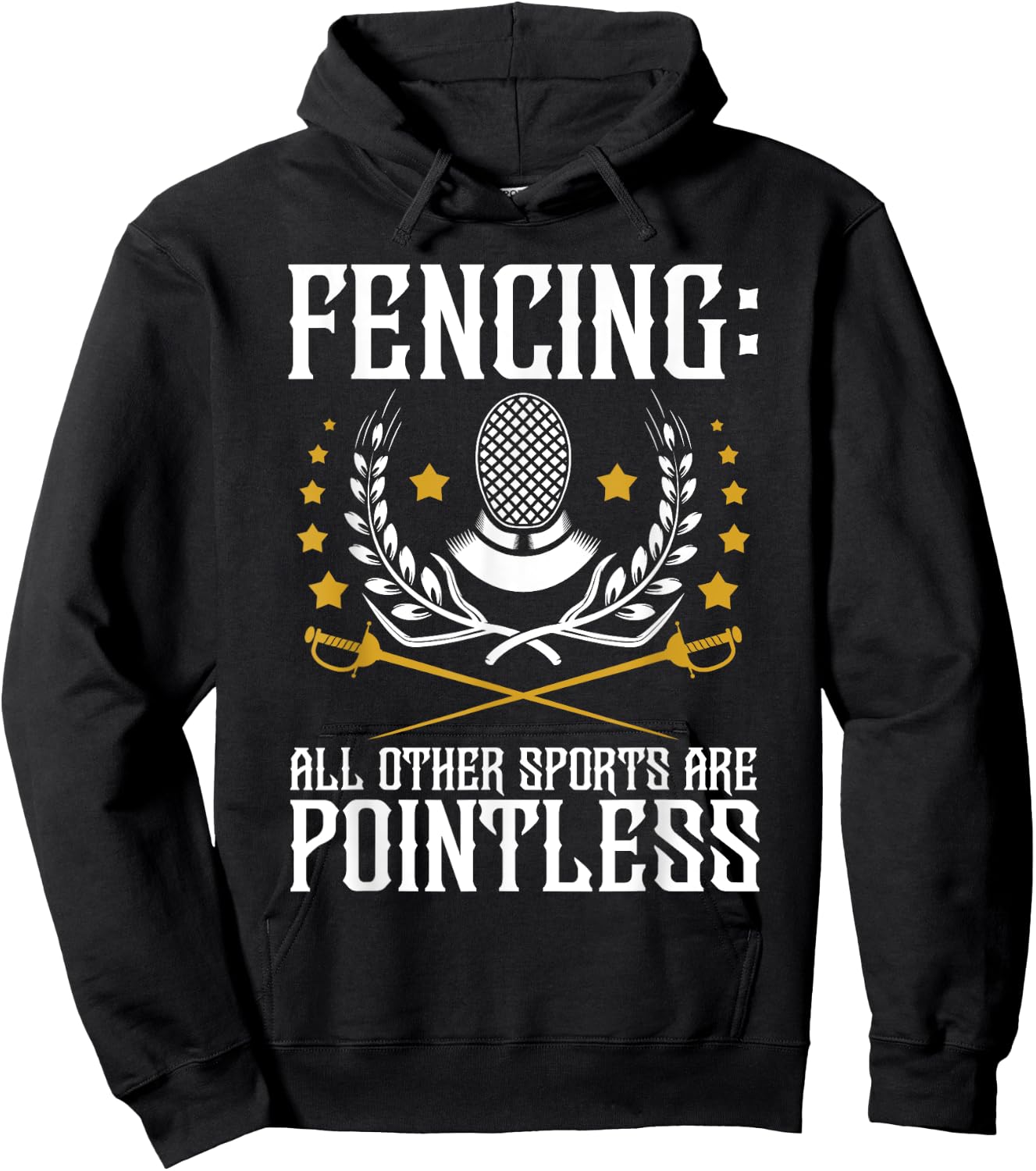 All Other Sports Are Pointless - Fencing Fencer Swordsman Hoodie - Hoodie | Black