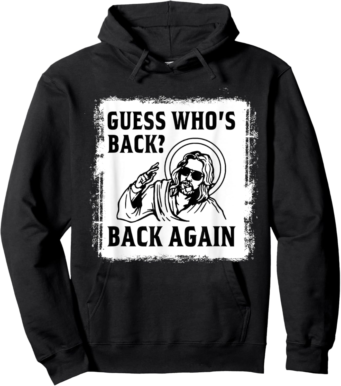 Guess Who's Back? Back Again Easter Day Jesus Christian Hoodie - Hoodie | Black