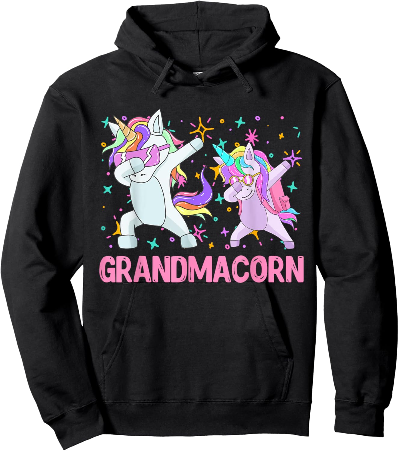Grandmacorn Mother's day Unicorn Granny Grandma Hoodie - Hoodie | Black