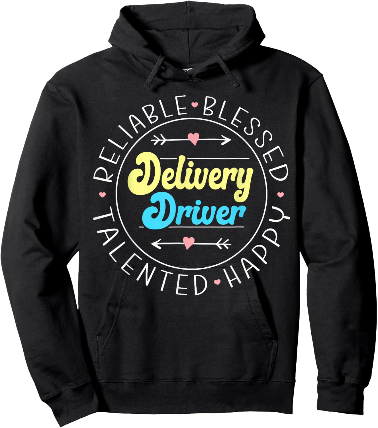 Funny Delivery Truck Driver Courier Postal Worker Delivery Driver - Men's Classic Fit Black Short Sleeve - Small Hoodie - Hoodie | Black