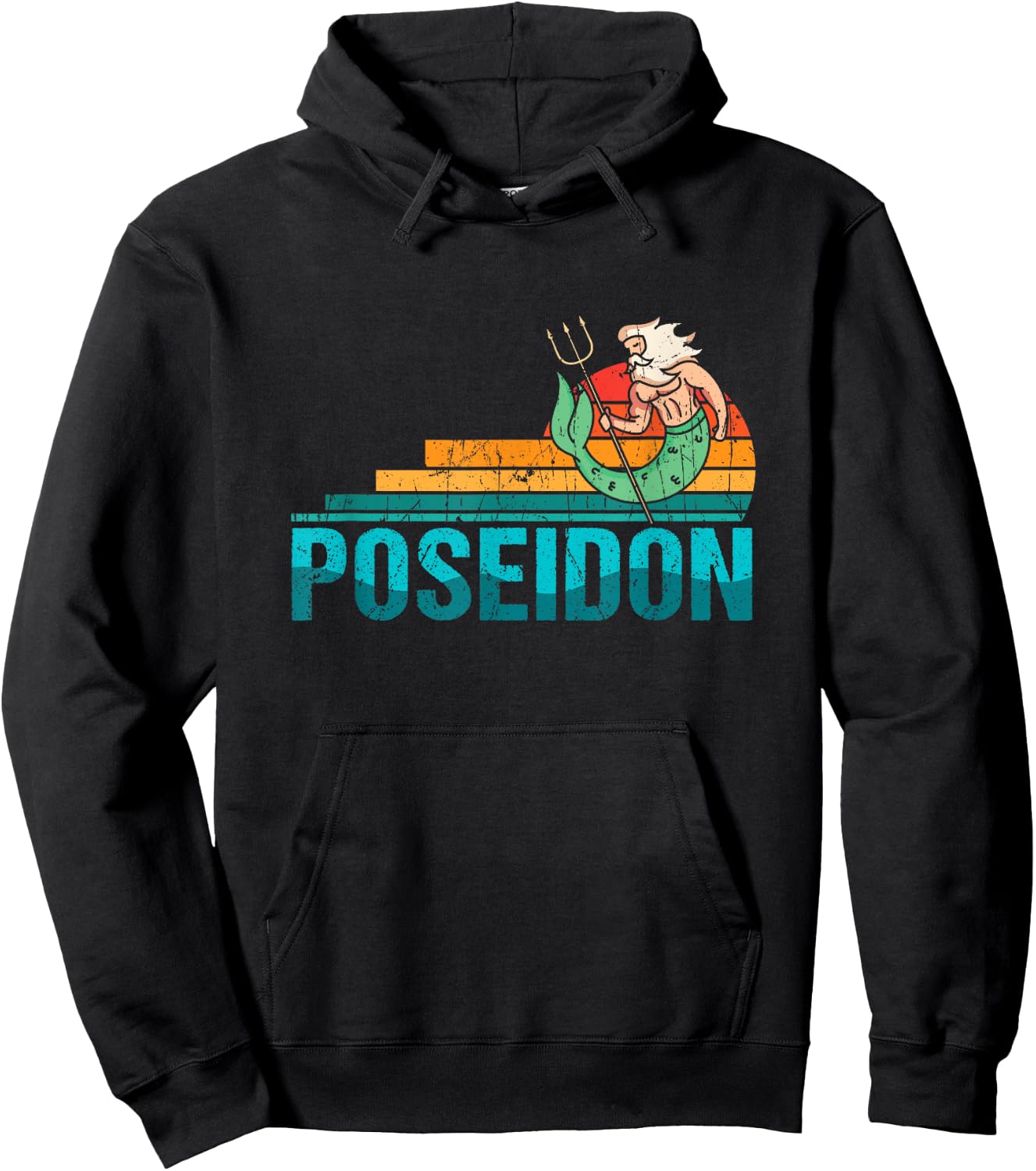 Poseidon - The God of the Sea, Earthquakes & Horses Hoodie - Hoodie | Black