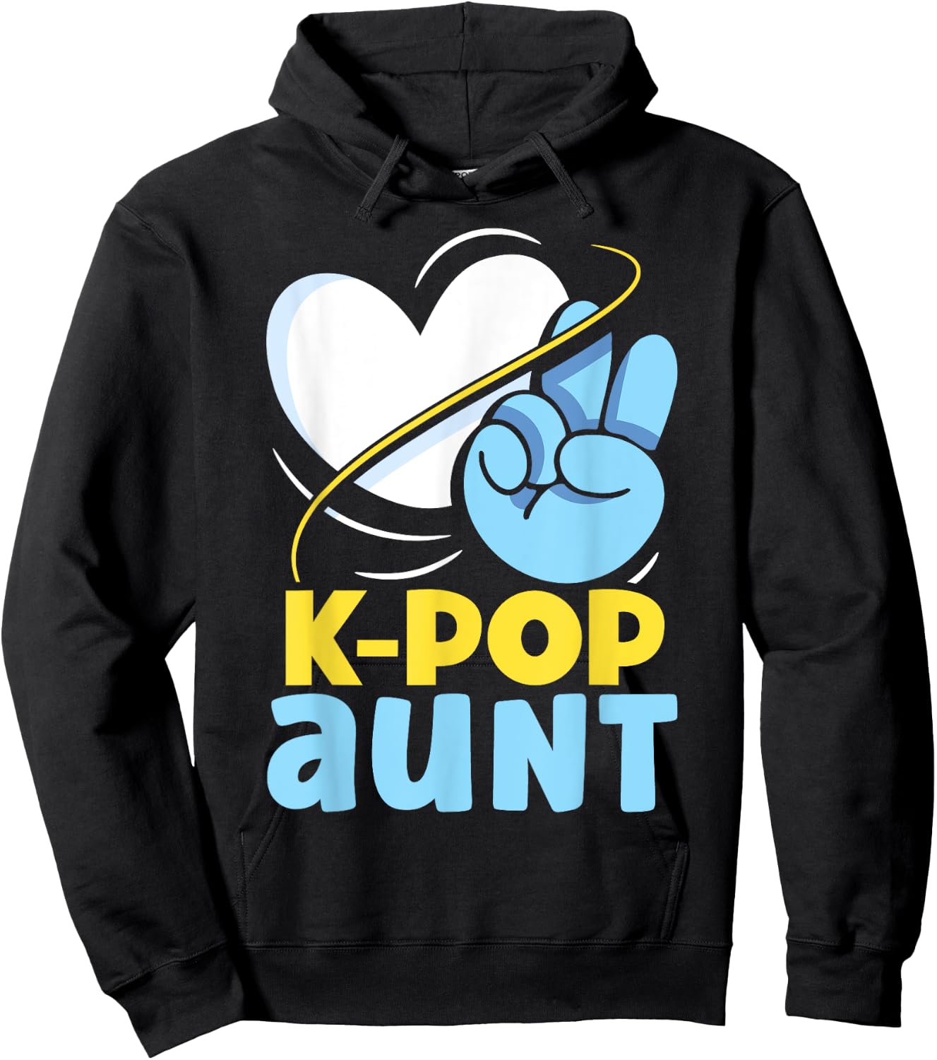 K-POP Aunt Music Korean K-Pop Lover Cute Hoodie - Hoodie | Black