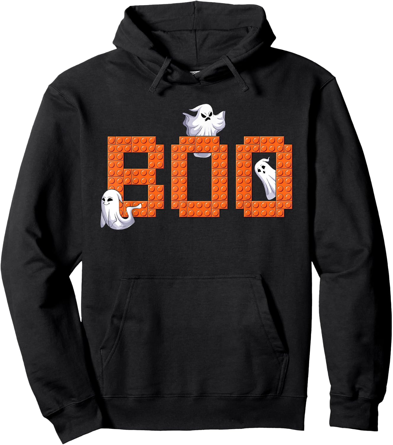 Halloween Master Builder Boo ghost Building Blocks Bricks Hoodie - Hoodie | Black