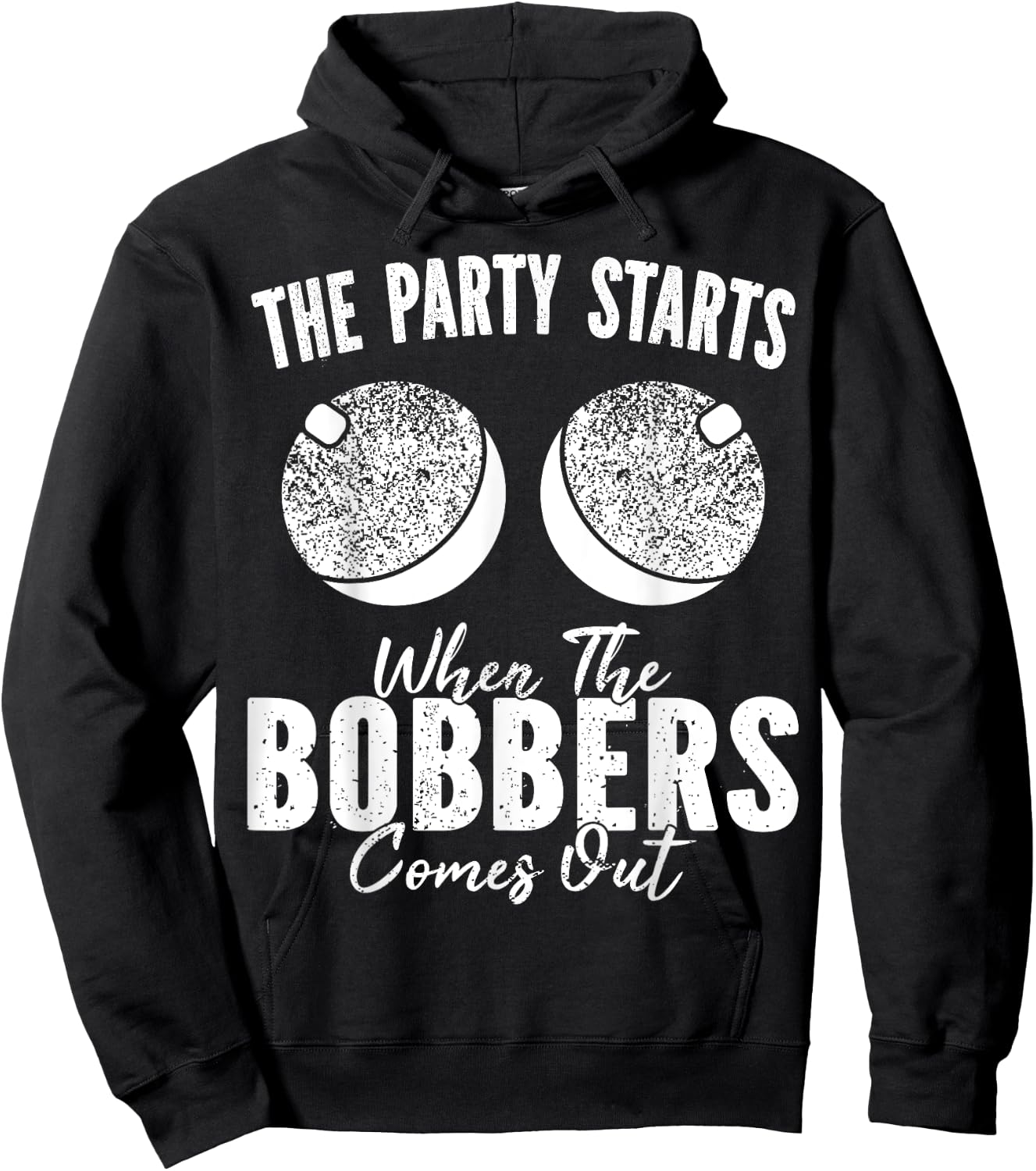 Funny Fishing Bobbers Fisherman Angler Hoodie - Hoodie | Black