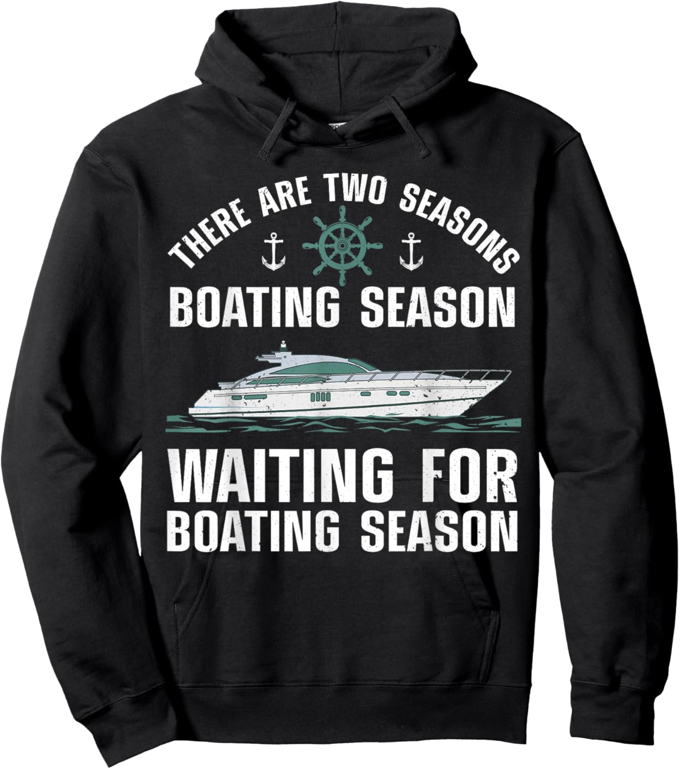 Funny Boating Design Women Boater Boating Boat Lover Hoodie - Hoodie | Black