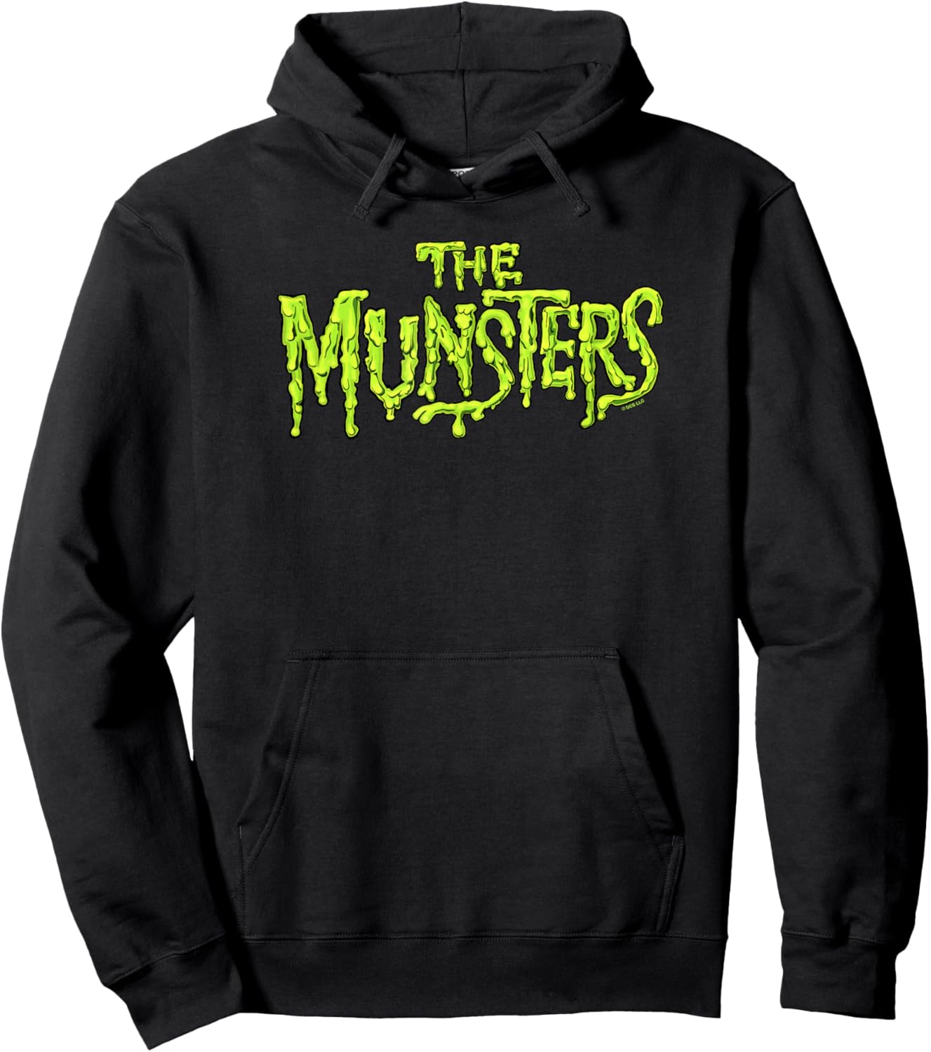 The Munsters Centered Slime Text Logo Hoodie - Hoodie | Black