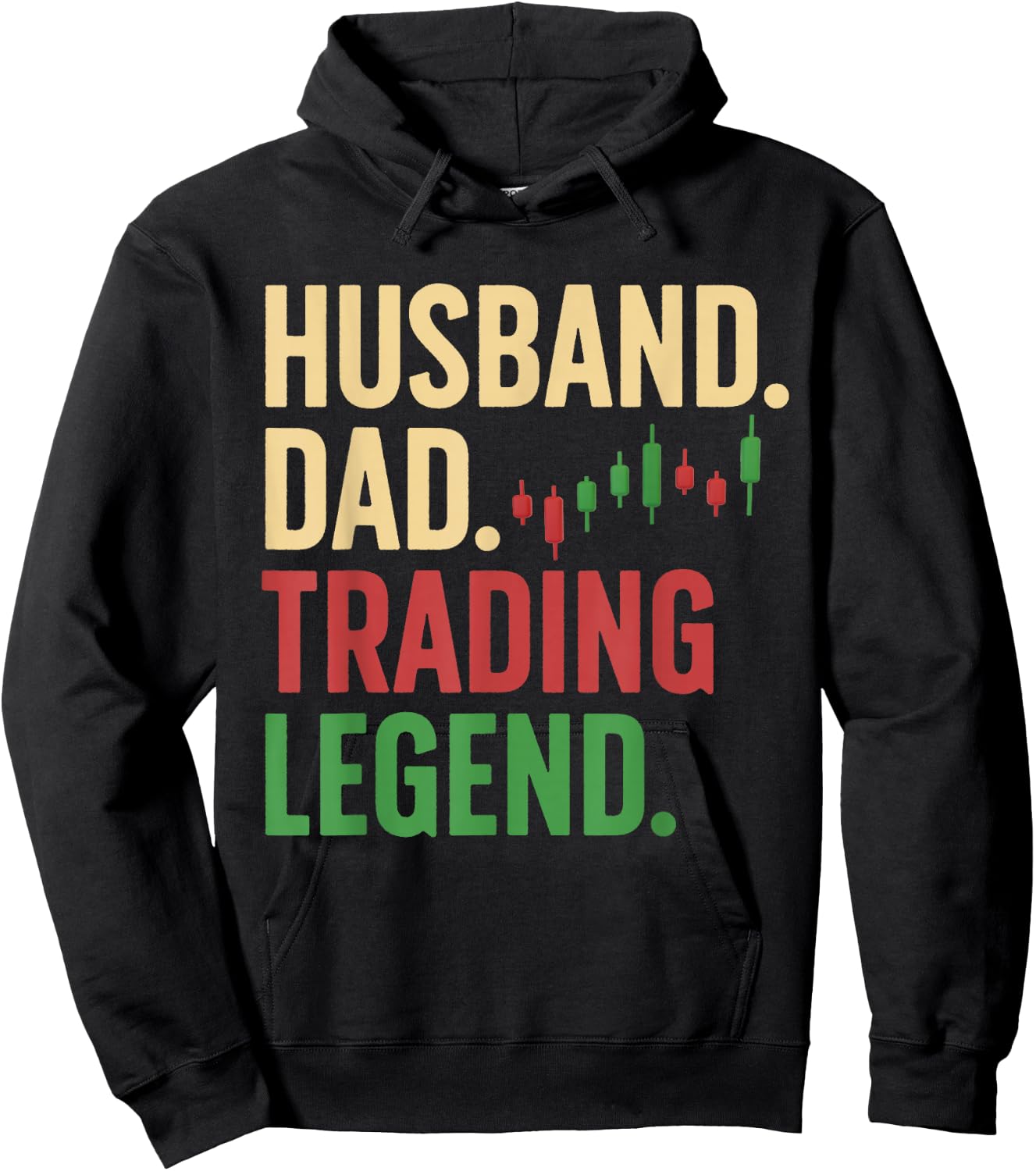 Cool Day Trading For Dad Father Stocks Trader Stock Market Hoodie - Hoodie | Black