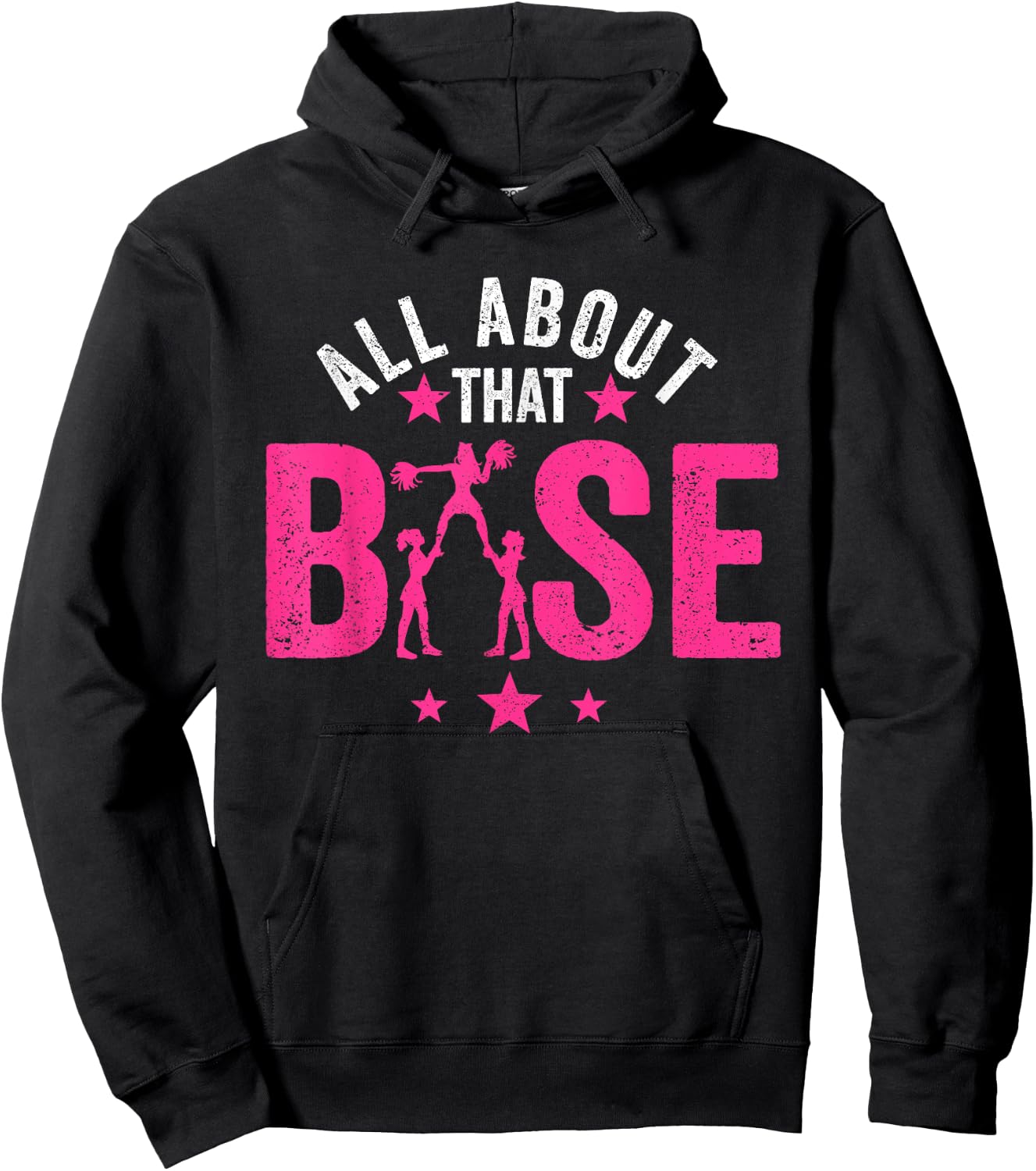 All About That Base Cheerleading design, Cheer , Cheerle Hoodie - Hoodie | Black