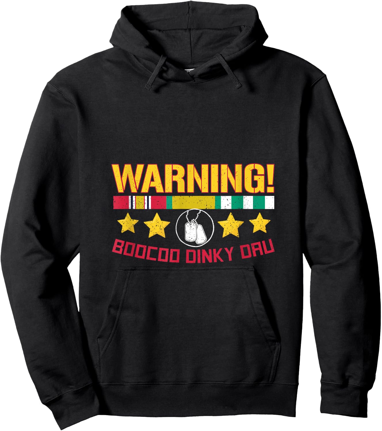 Warning Boocoo Dinky Dau Hoodie - Hoodie | Black