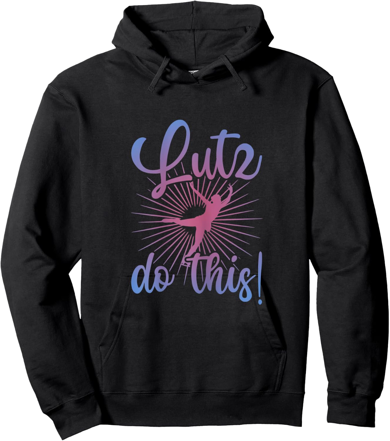 Ice Skating Outfit | Figure Skating Pun Hoodie - Hoodie | Black