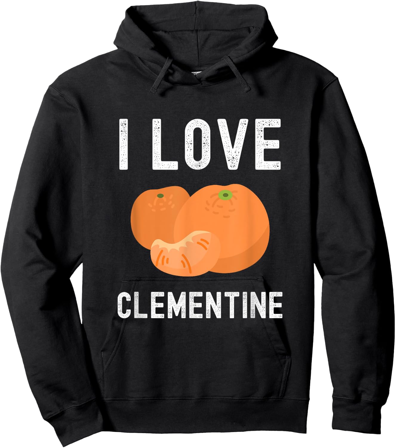 Fruit Lover, Clementine Lover, I Love Clementine Hoodie - Hoodie | Black