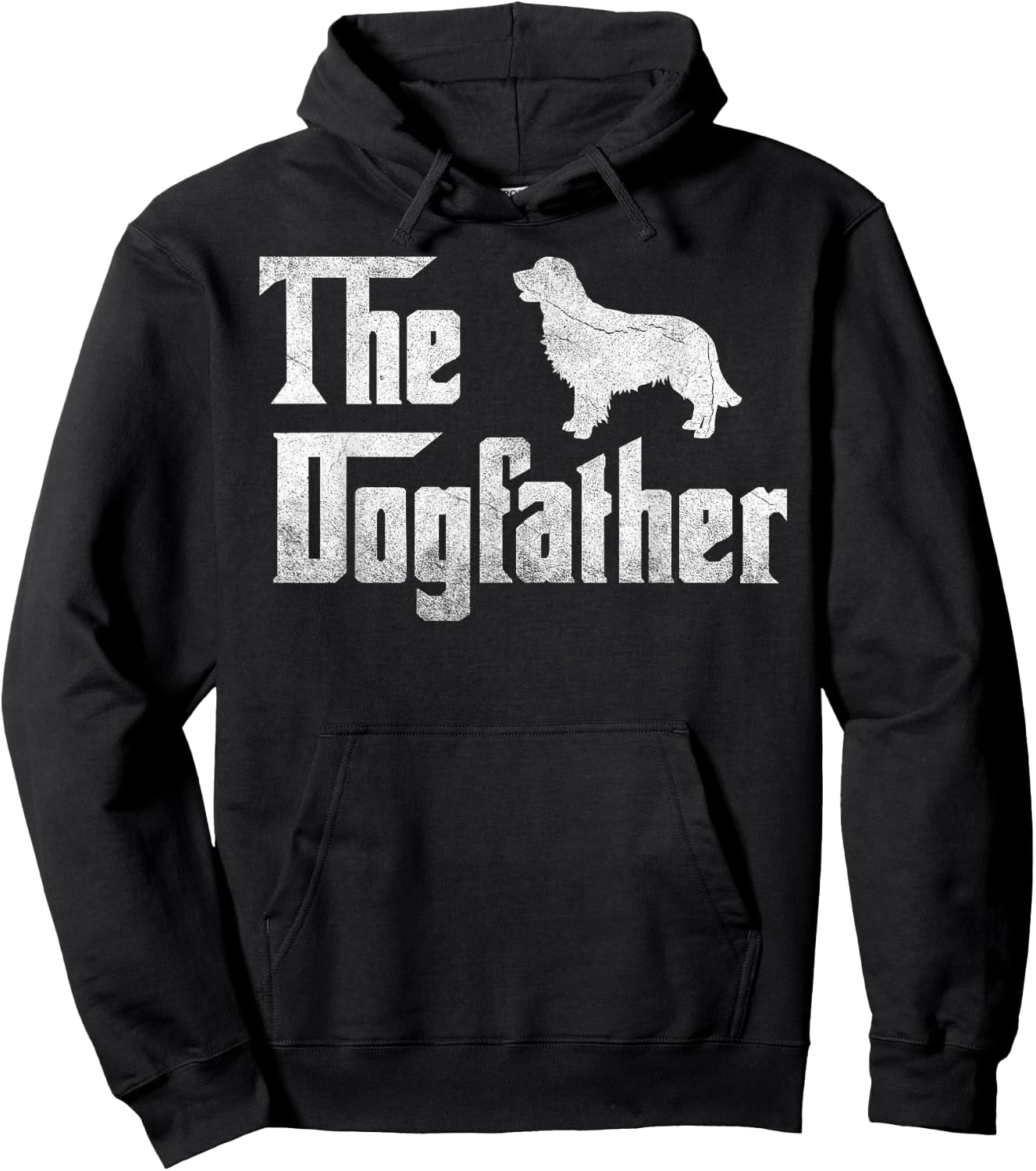 Golden Retriever The Dogfather Father Dog Lover Gift Men Hoodie - Hoodie | Black