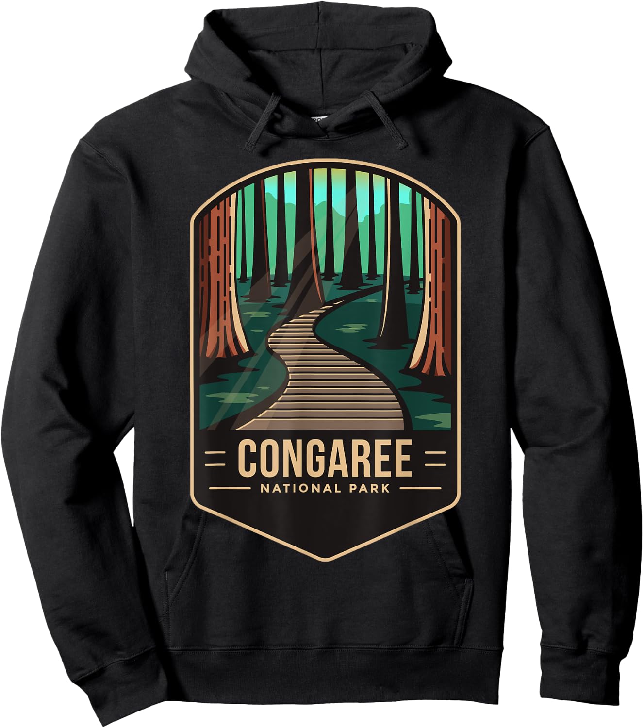 Congaree National Park 2003 South Carolina Hoodie - Hoodie | Black