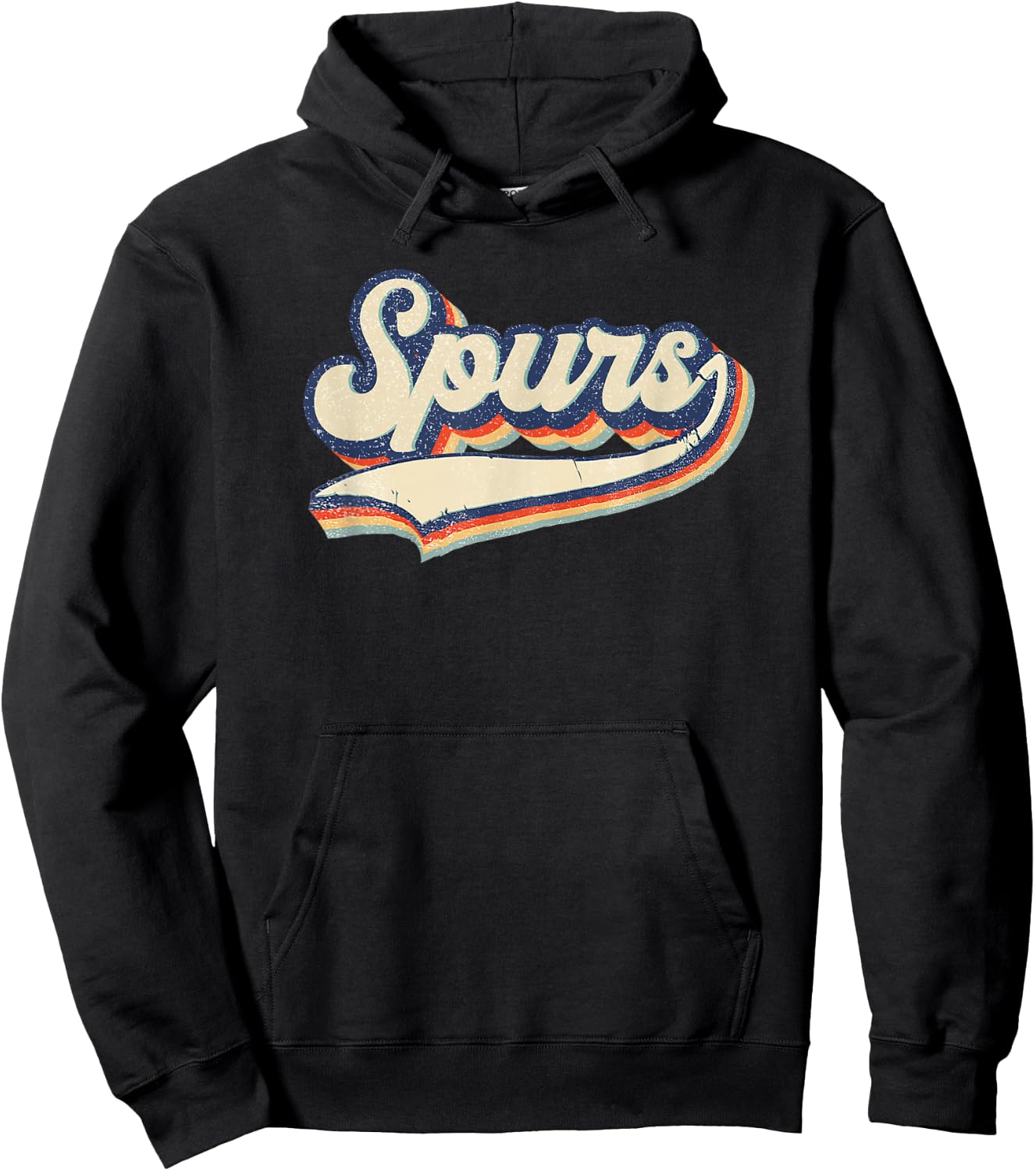 Spurs Name Vintage Retro Gift Men Women Boy Girl Hoodie - Hoodie | Black
