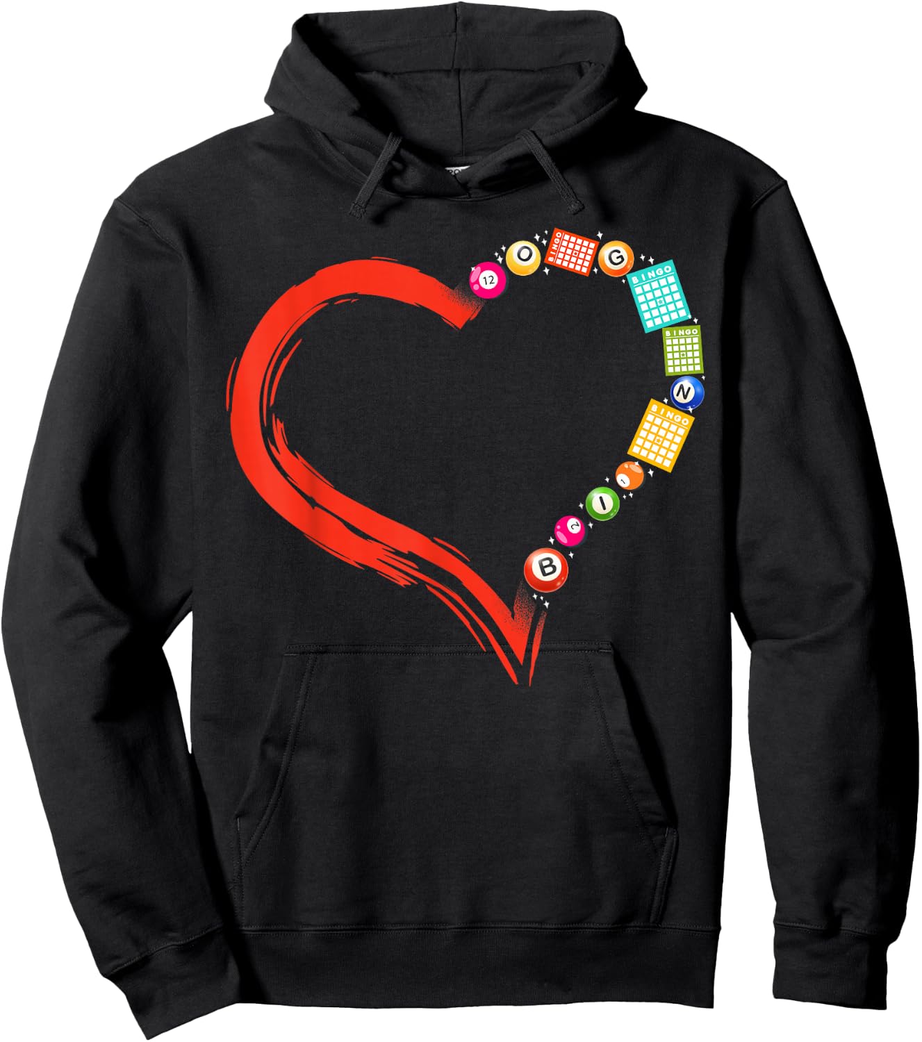 Bingo Player Heart Hoodie - Hoodie | Black