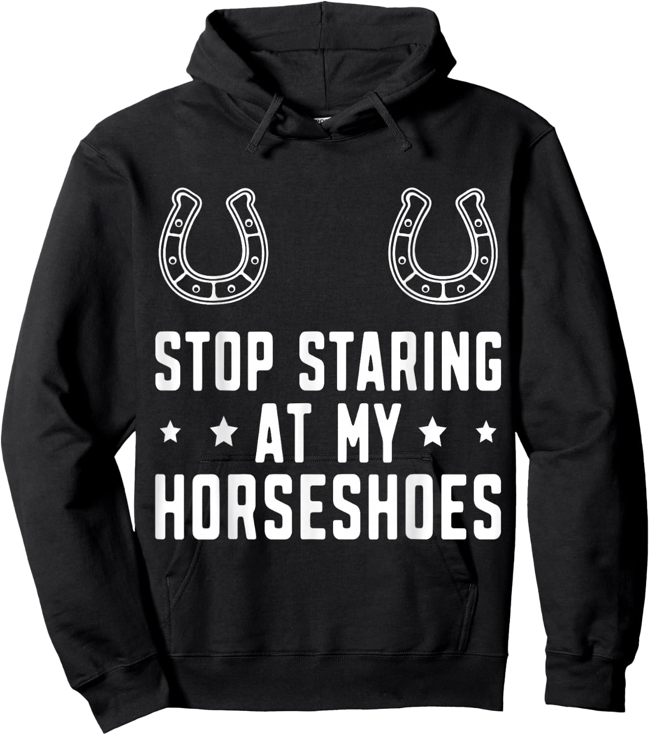 Funny Horseshoe Pitching Horseshoe throwing Hoodie - Hoodie | Black