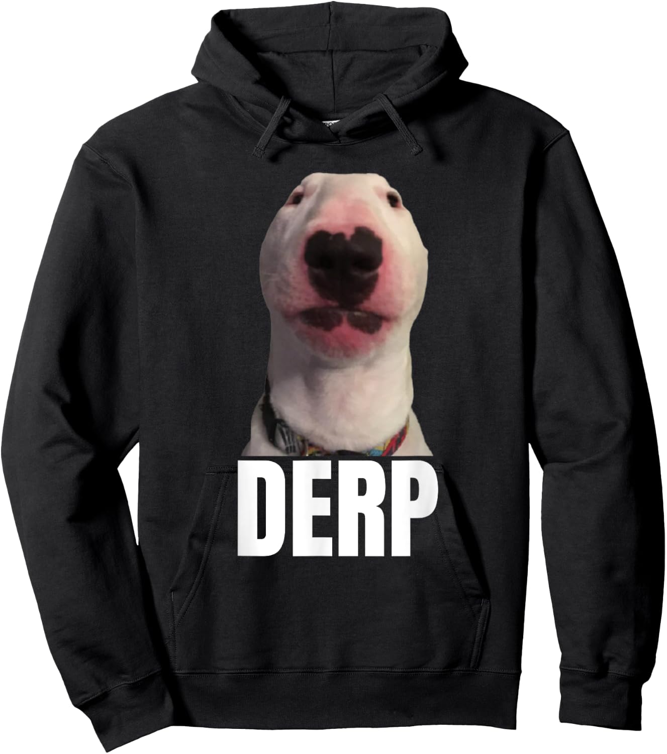 Derp - Funny Cringe Meme Dog DERP Trendy Teenager Slang Men Women Hoodie - Hoodie | Black